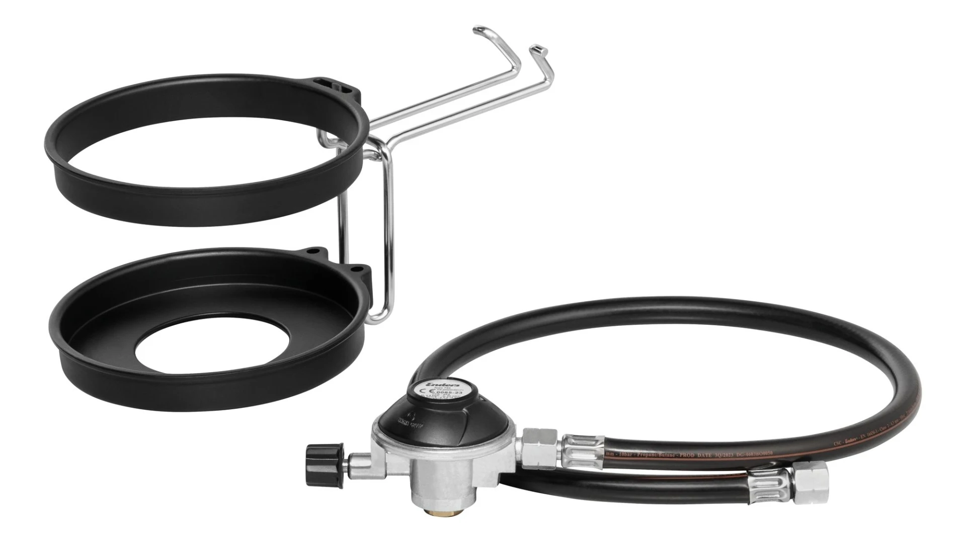 Enders Kartuschenhalter-Set inkl. Gasschlauch und Regler für Gasgrill Urban II / Explorer II