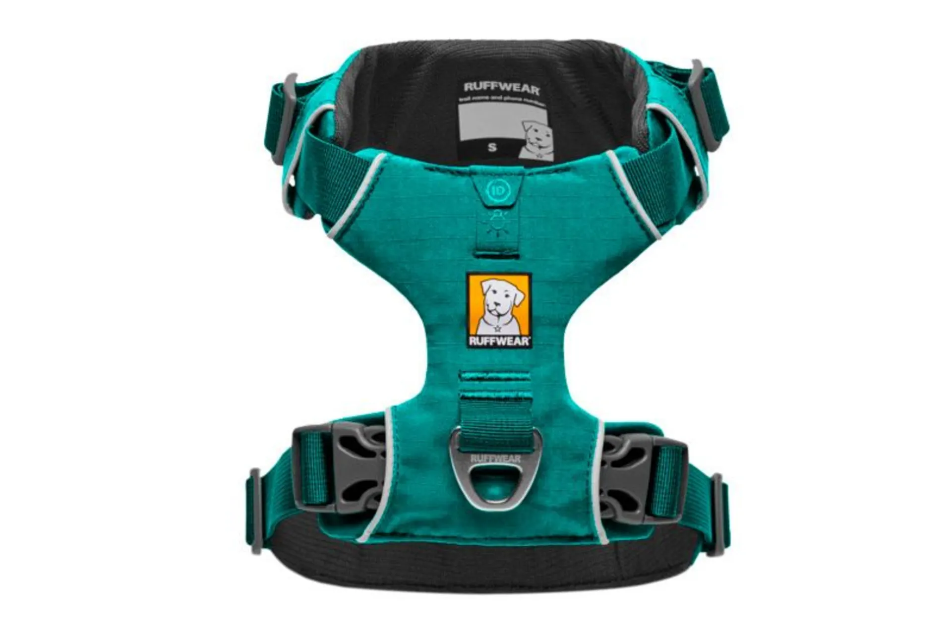 Ruffwear Front Range gepolstertes Hundegeschirr Aurora Teal M
