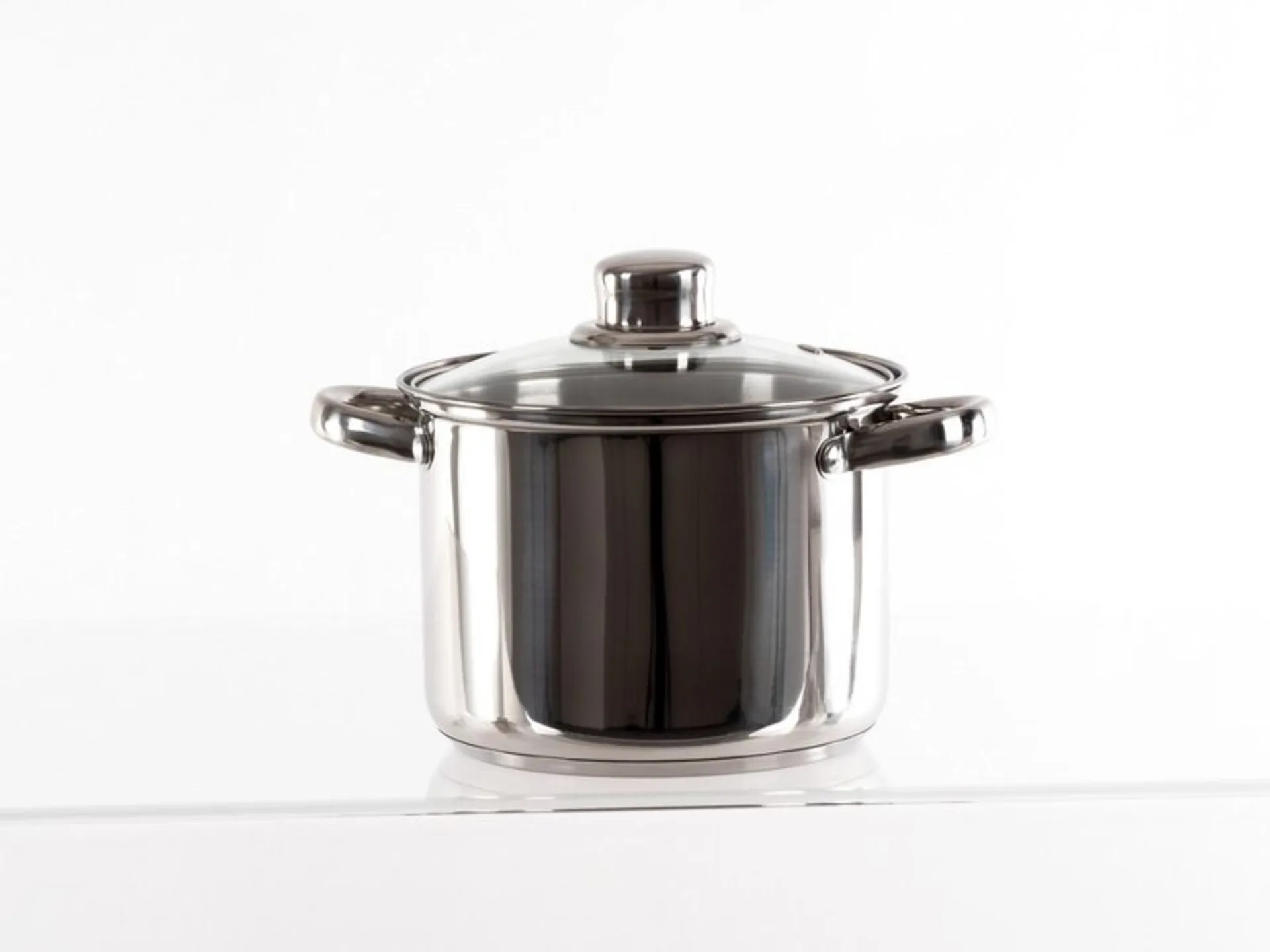 Set de casseroles en acier inoxydable Camp4 6 pièces avec couvercle en verre