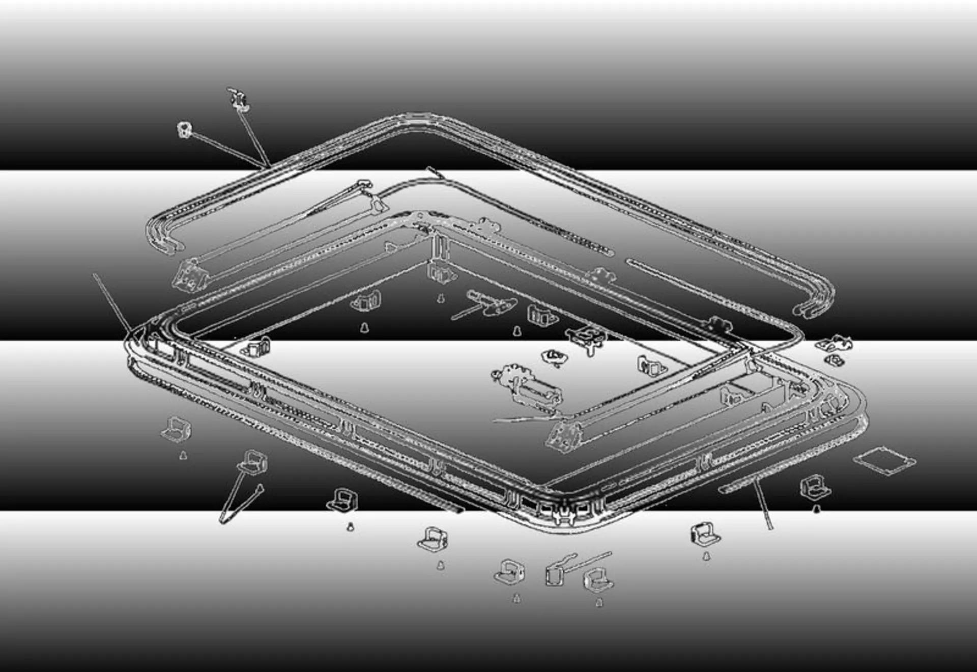 Ersatzglas für Heki 3/3plus+4/4plus Dachfenster