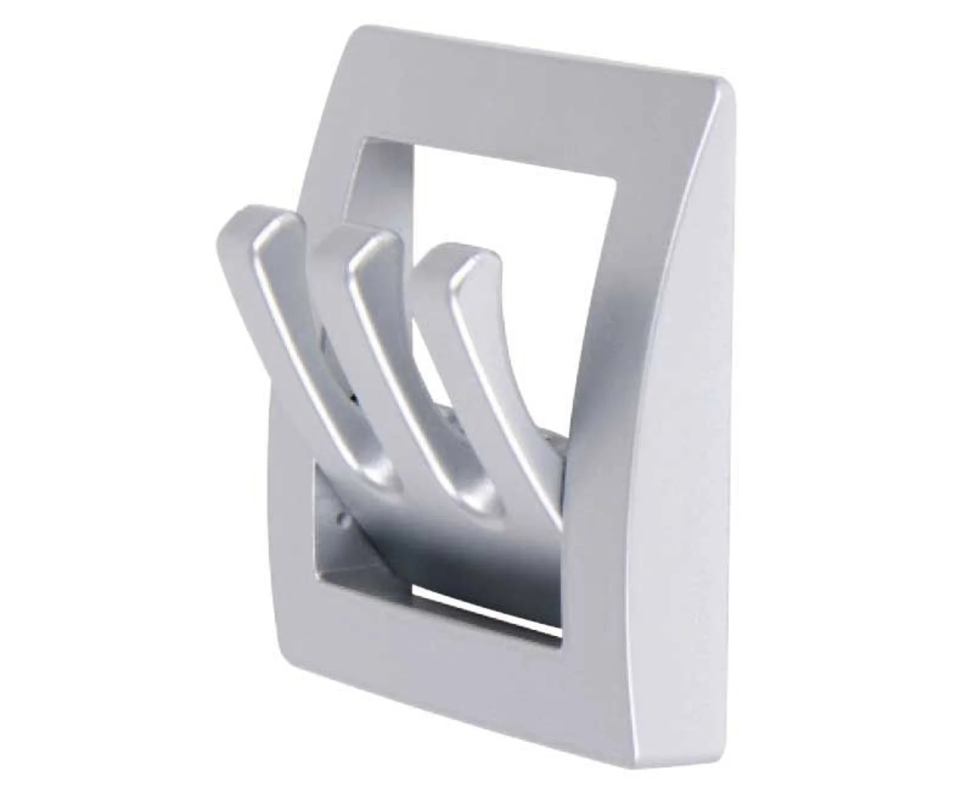 Porte-manteau argent mat 1 pièce, pliable,