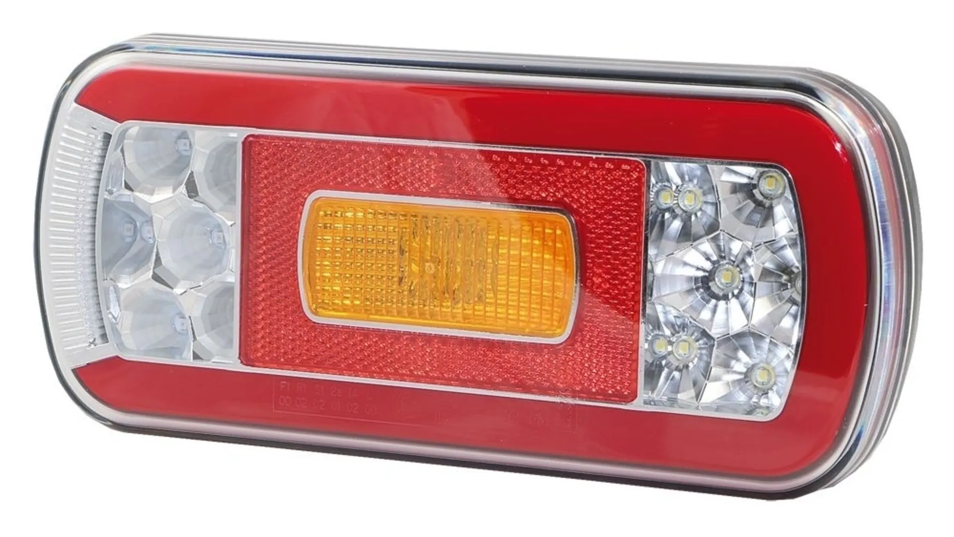Fristom - LED-Schlussleuchte 12/24 V links 220 x 100 x 51 mm, mit Nebelschlusslicht, Kabelanschluss Fristom - LED-Schlussleuchte 12/24 V links 220 x 100 x 51 mm, mit Nebelschlusslicht, Kabelanschluss