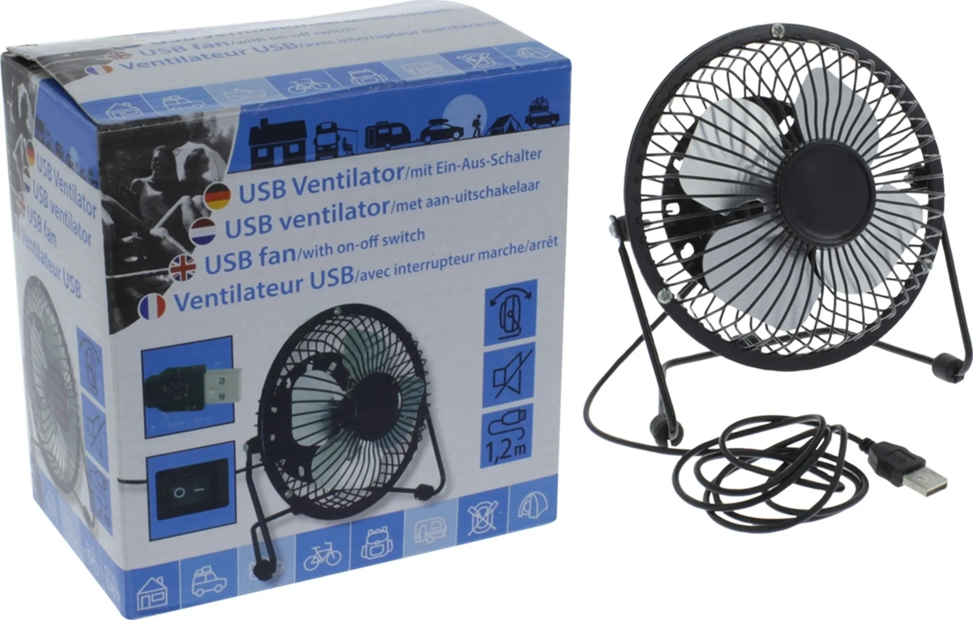 SHI mini Ventilator mit USB Anschluss schwarz SHI mini Ventilator mit USB Anschluss schwarz