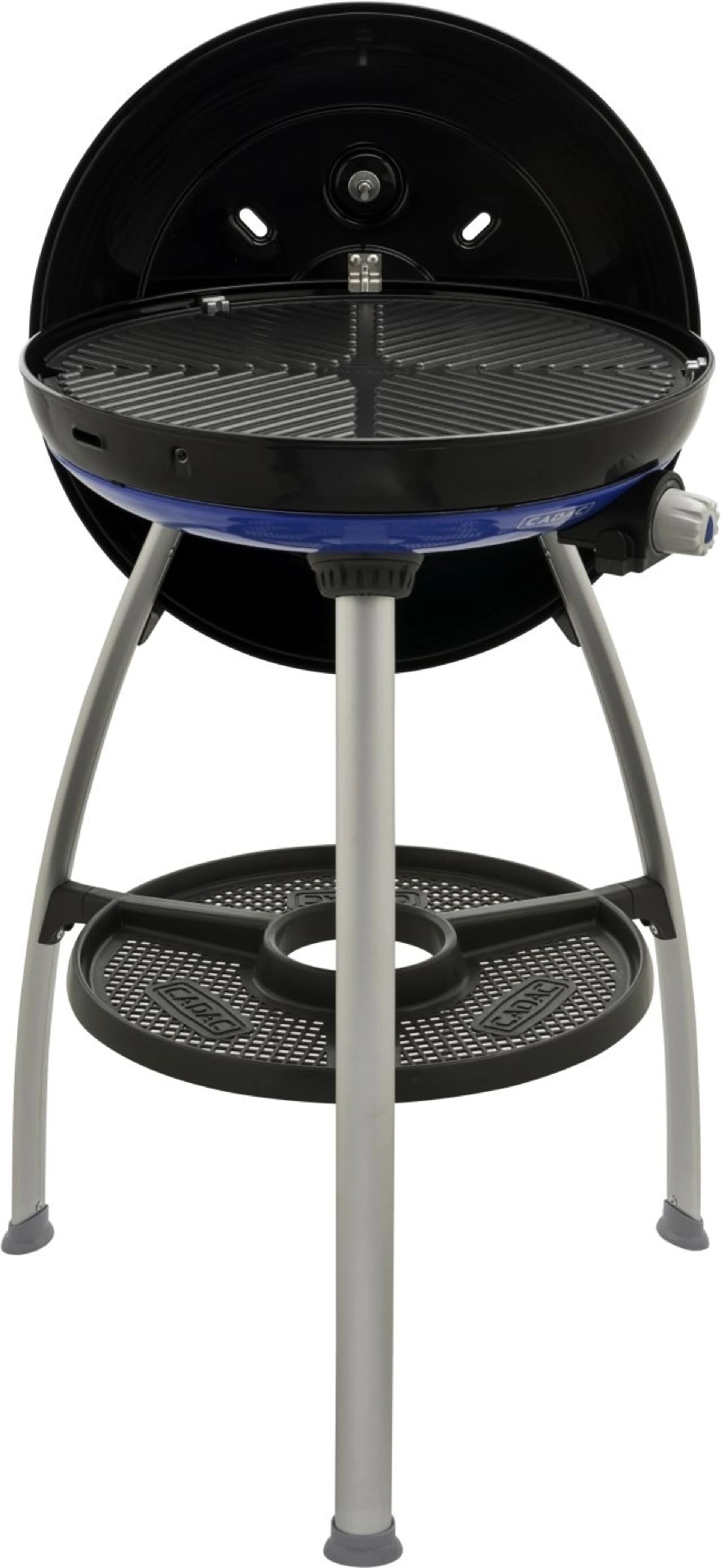 Cadac Gasgrill Carri Chef 50 mbar mit BBQ/Plancha, Topfständer und Deckel