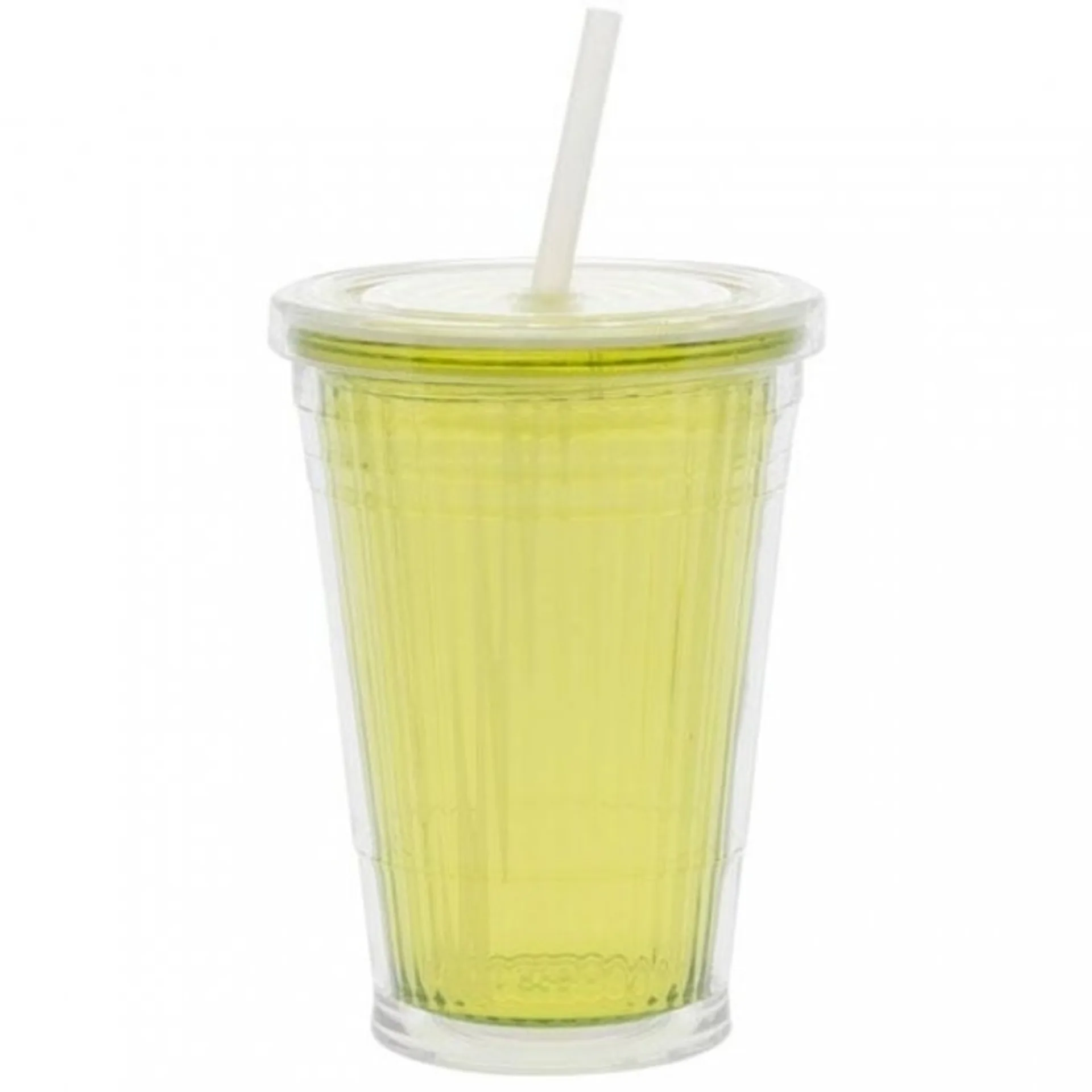 Gobelet isotherme avec paille 450 ml