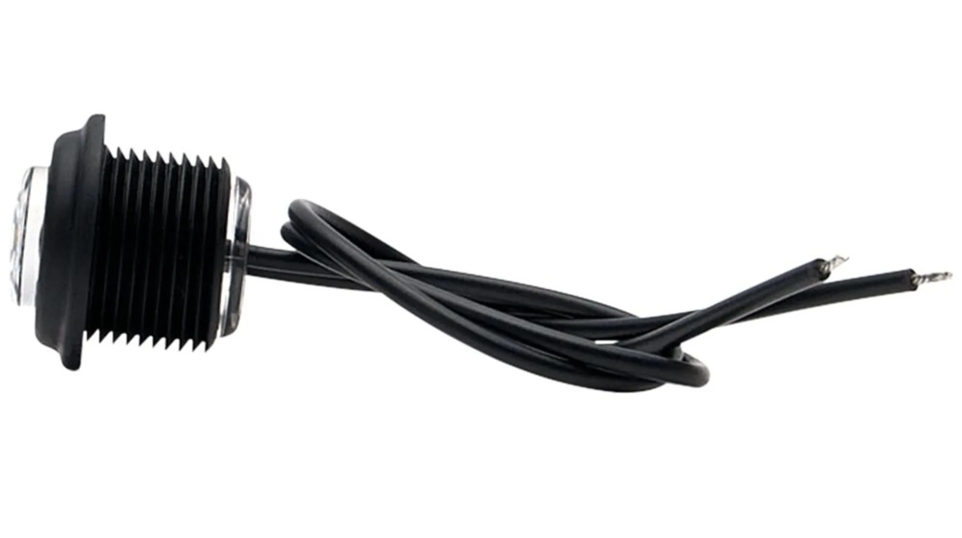 WAS - LED-Seitenmarkierleuchte gelb 12/24V ø 29 x 9.4mm, Kabel 220mm, IP68