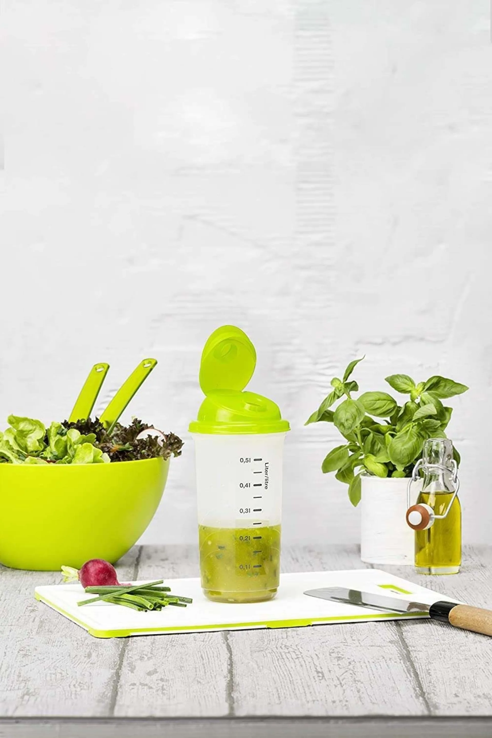 Rotho Shaker Rondo Mixbecher 0,5 Liter limetten