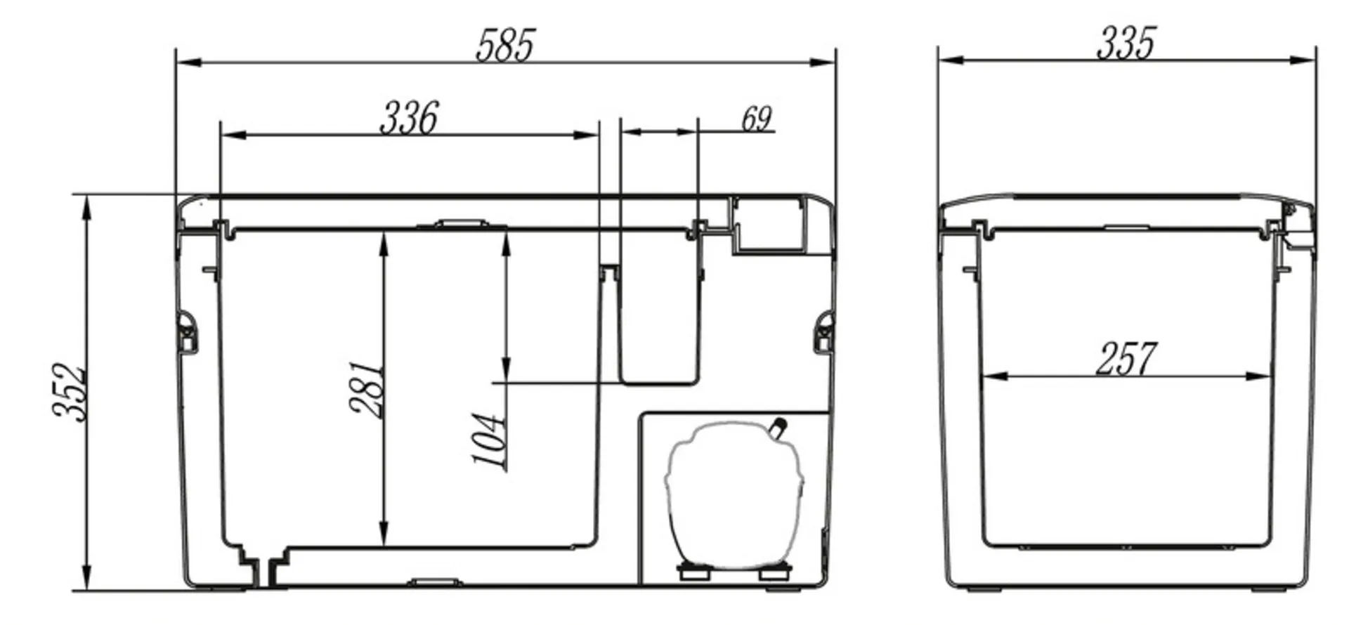 Kompressor-Kühlbox STYLE'N'COOL - 26 l