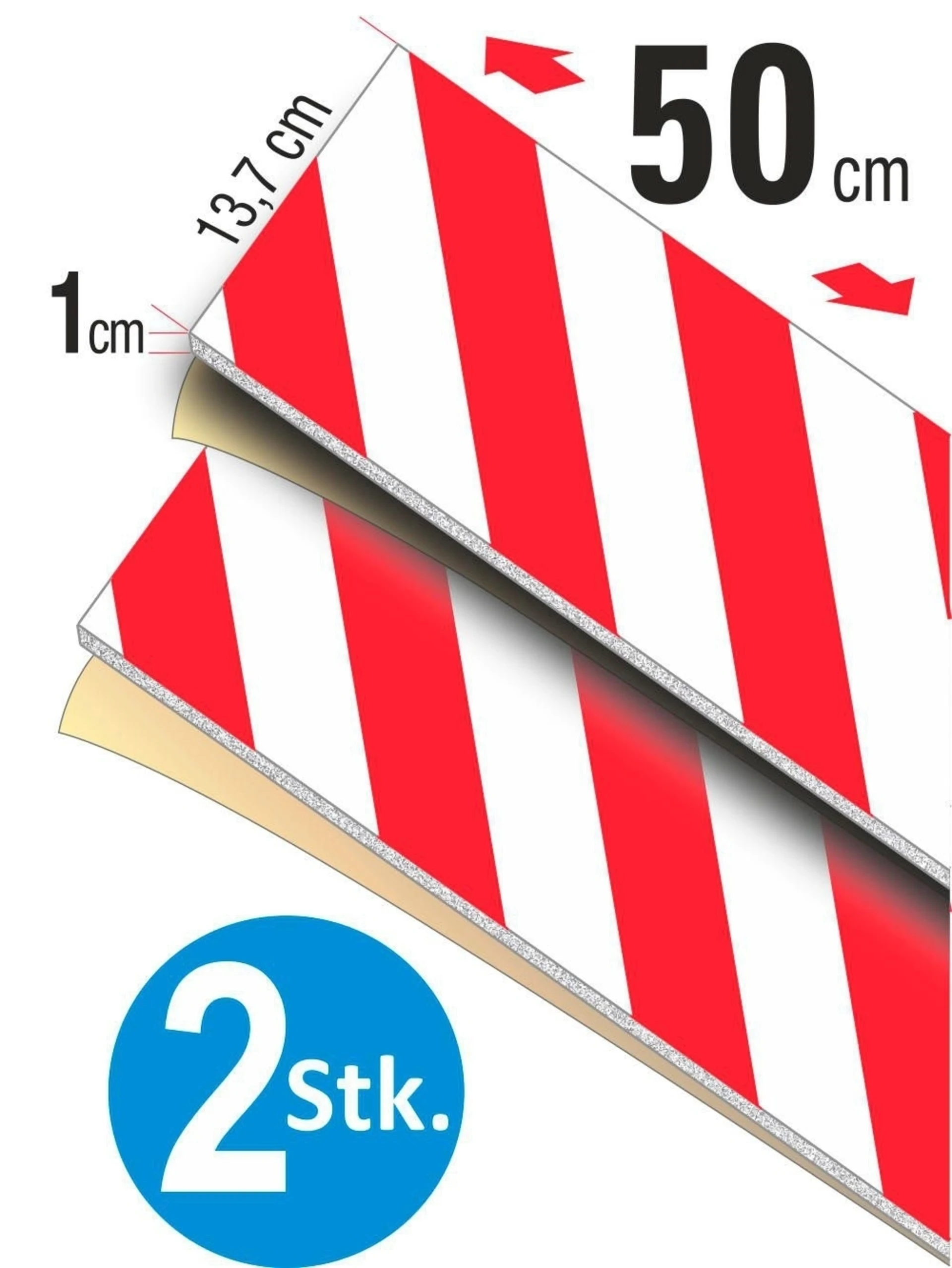 Schütz Türschutzset für Fahrzeuge 2 teilig rot weiß 500 x 137 x 10 mm