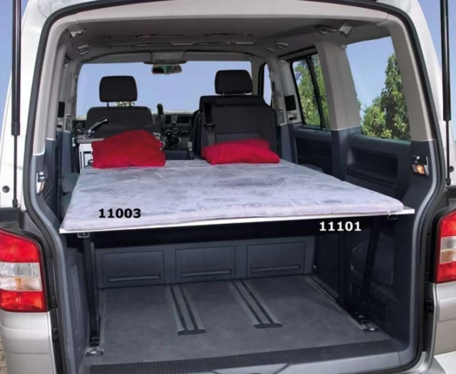 VW T6 / T5 Multivan Heckauflage - Verlängerung Lazy Bed