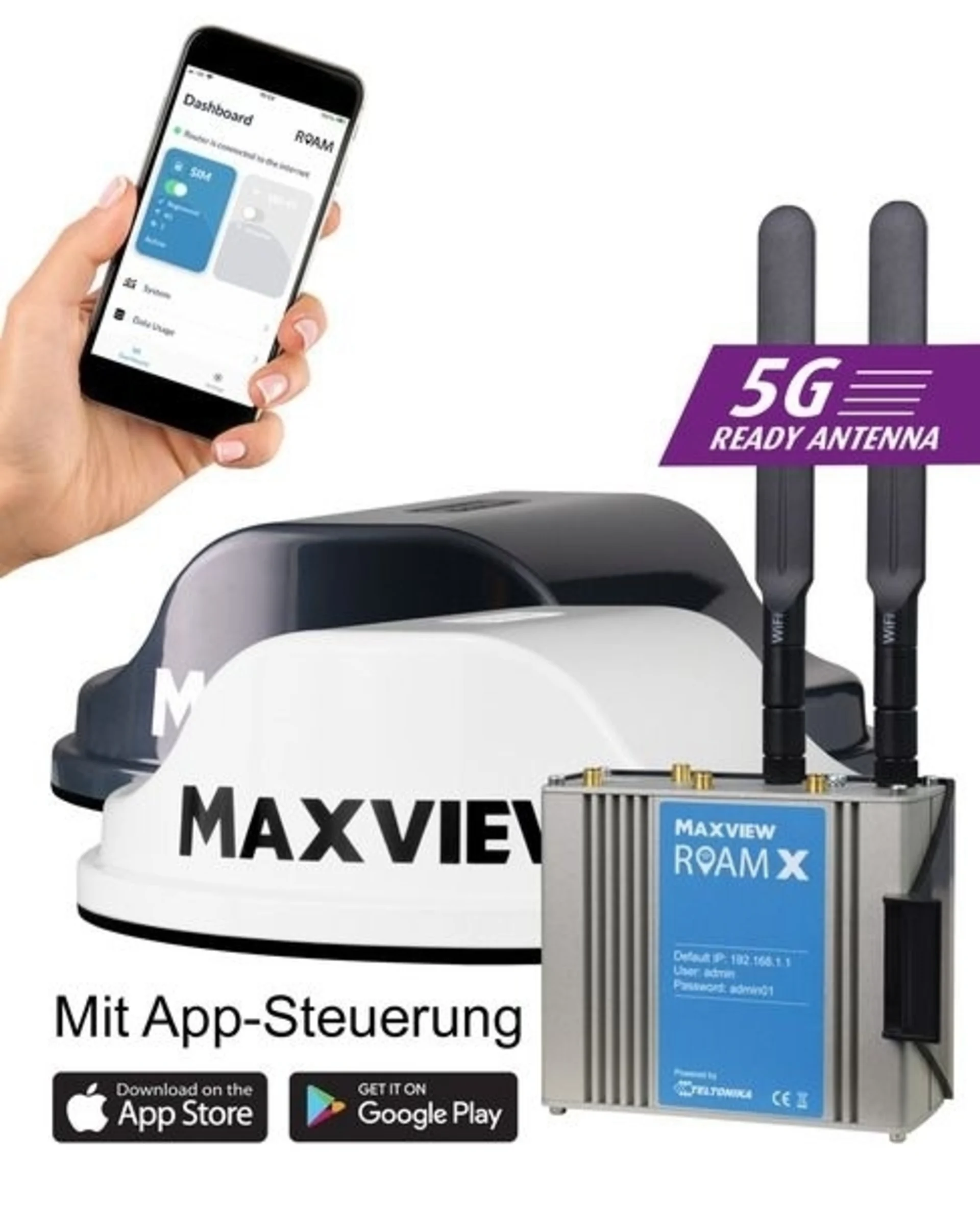 Maxview antenne LTE/WiFi Roam X blanc
