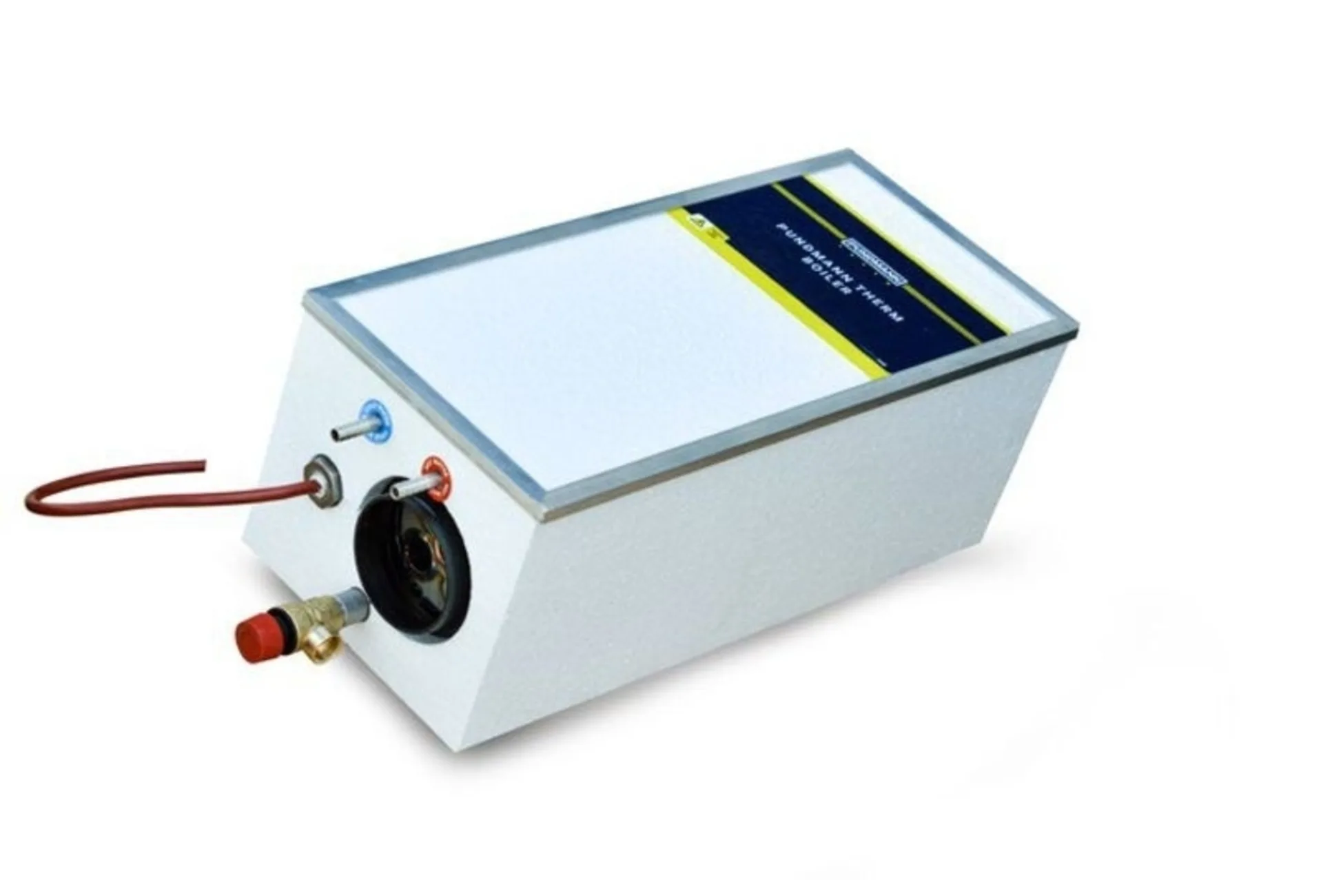 Pundmann Chauffe-eau Therm Boiler 10 Air - 10 litres, 12 volts, 200 watts - eau chaude via l'air chaud du chauffage à air ou via le réseau de bord 12 volts