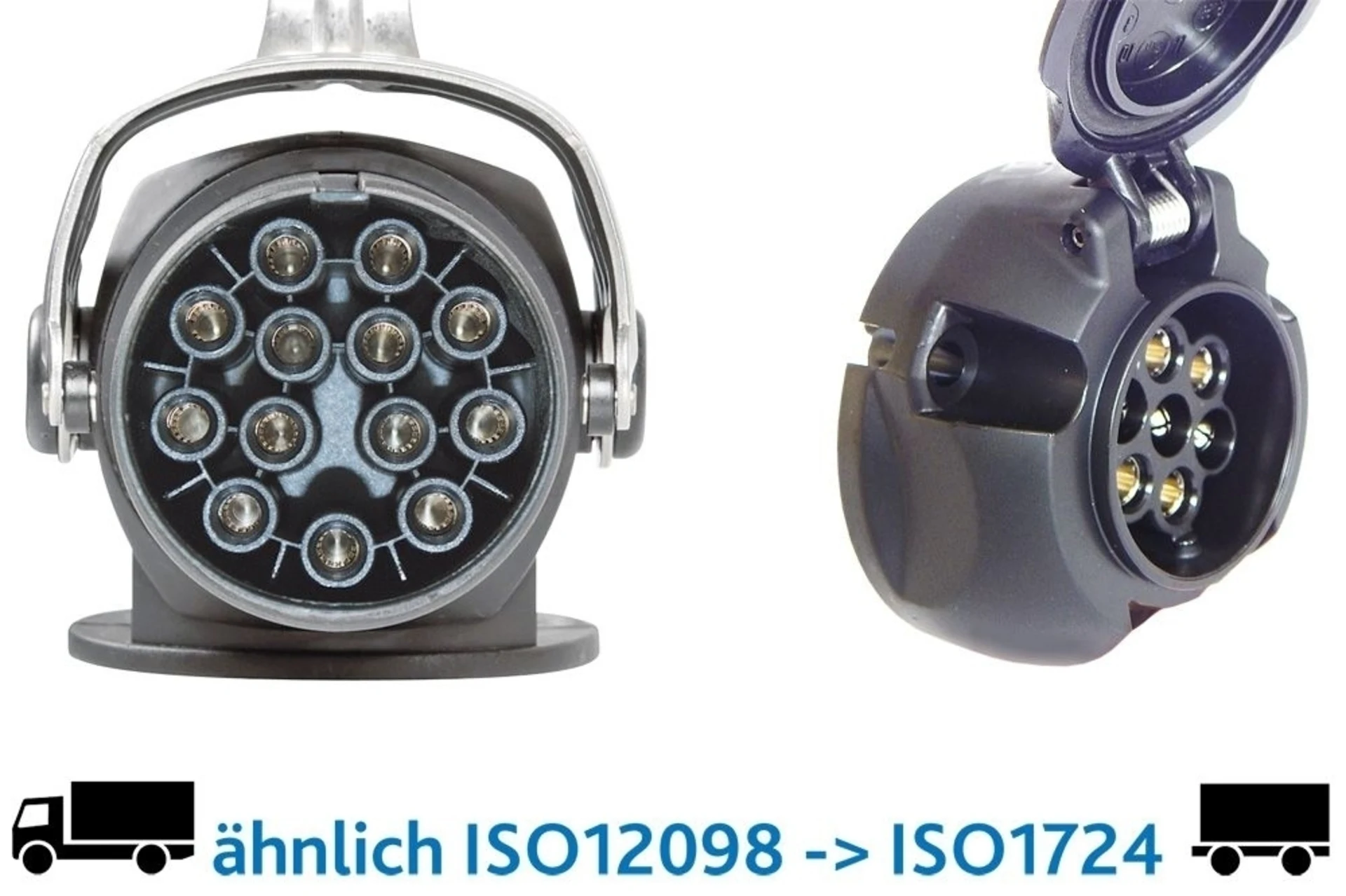 Adaptateur de convertisseur de tension 13 à 7 broches, de 13 broches 24 V à 7 broches 12 V CH Adaptateur de convertisseur de tension 13 à 7 broches, de 13 broches 24 V à 7 broches 12 V CH