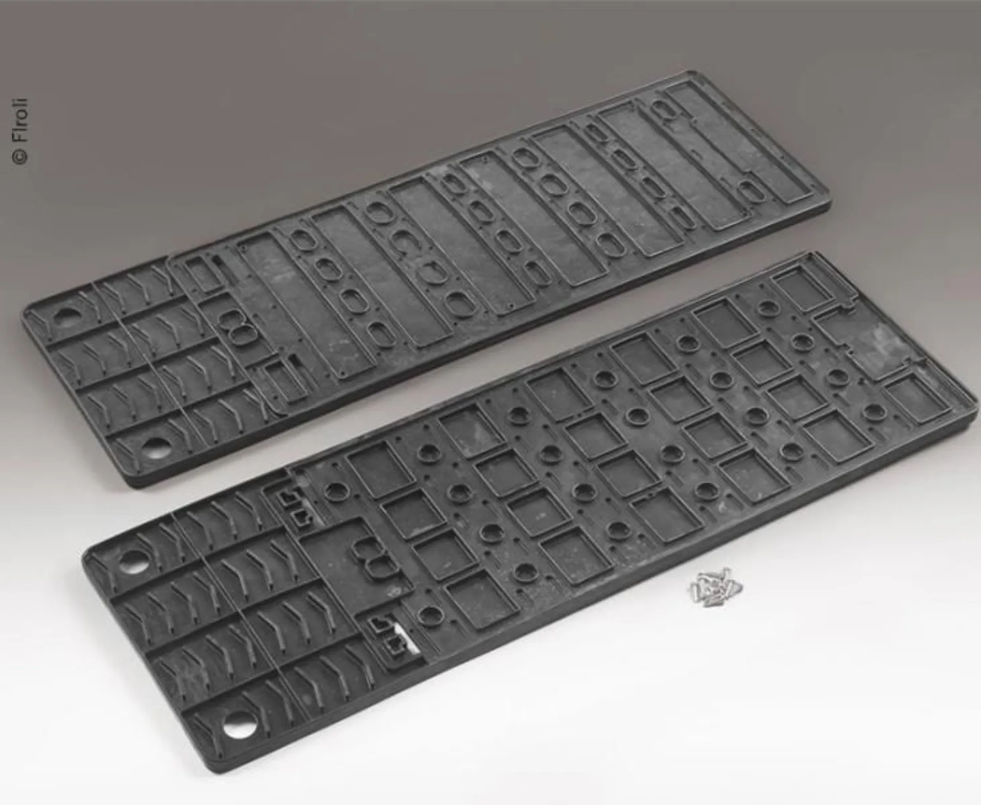 Auffahrmatte für Stufenkeil, 2er Set, schwarz, Sch