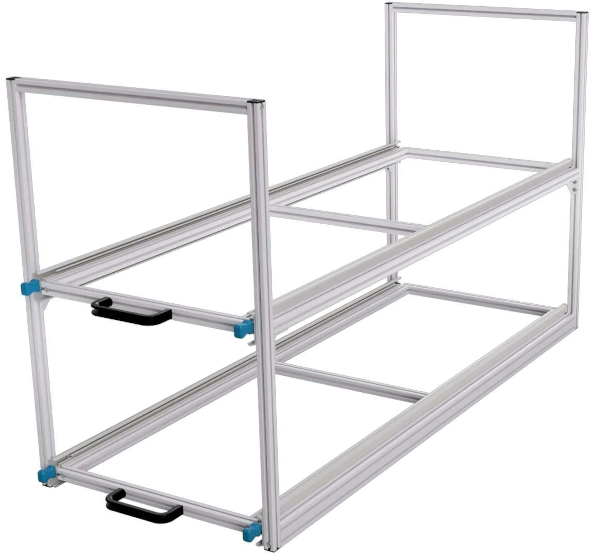SYS-RACK Kastenwagen Heckauszug Regal-System 124 x 49 x 70,5 cm