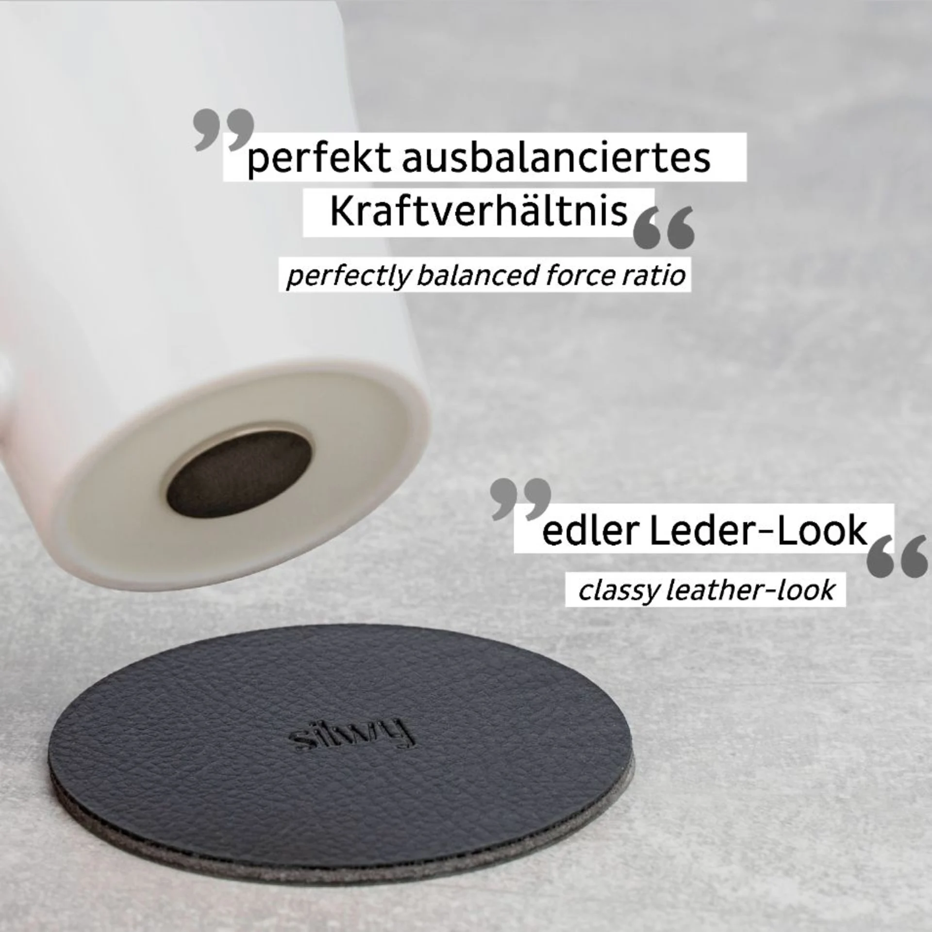 silwy® Porzellan Magnet-Espressotassen 2er-Set (70 ml)
