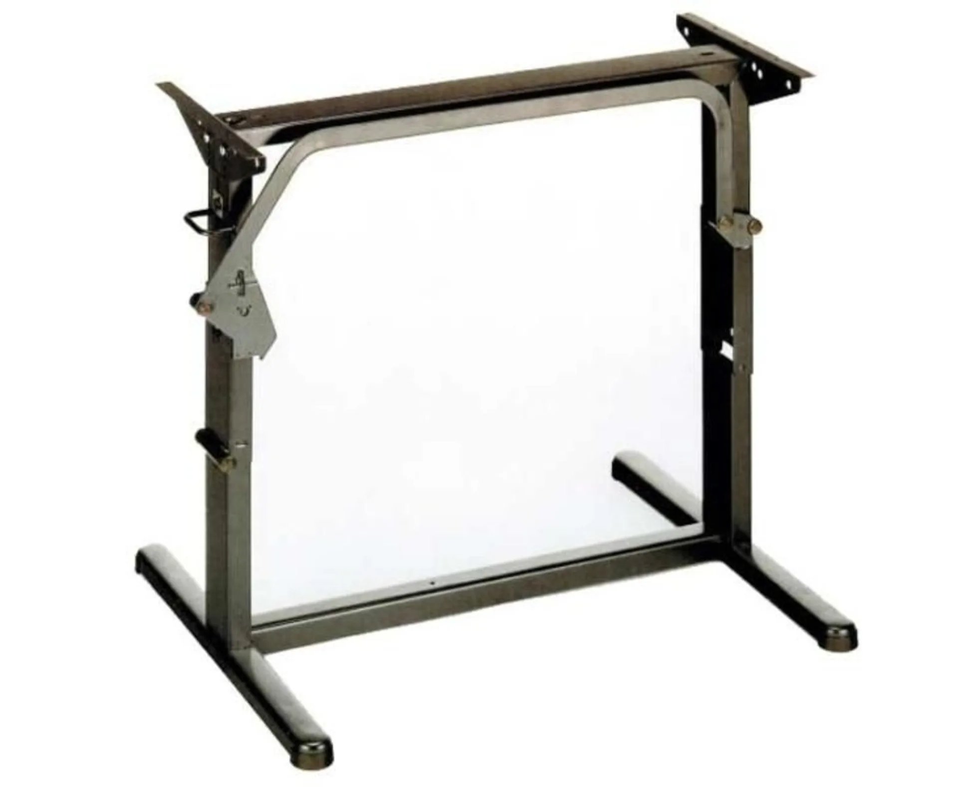 Metall-Hubtischgestell, Länge 60 cm, in Hellgrau
