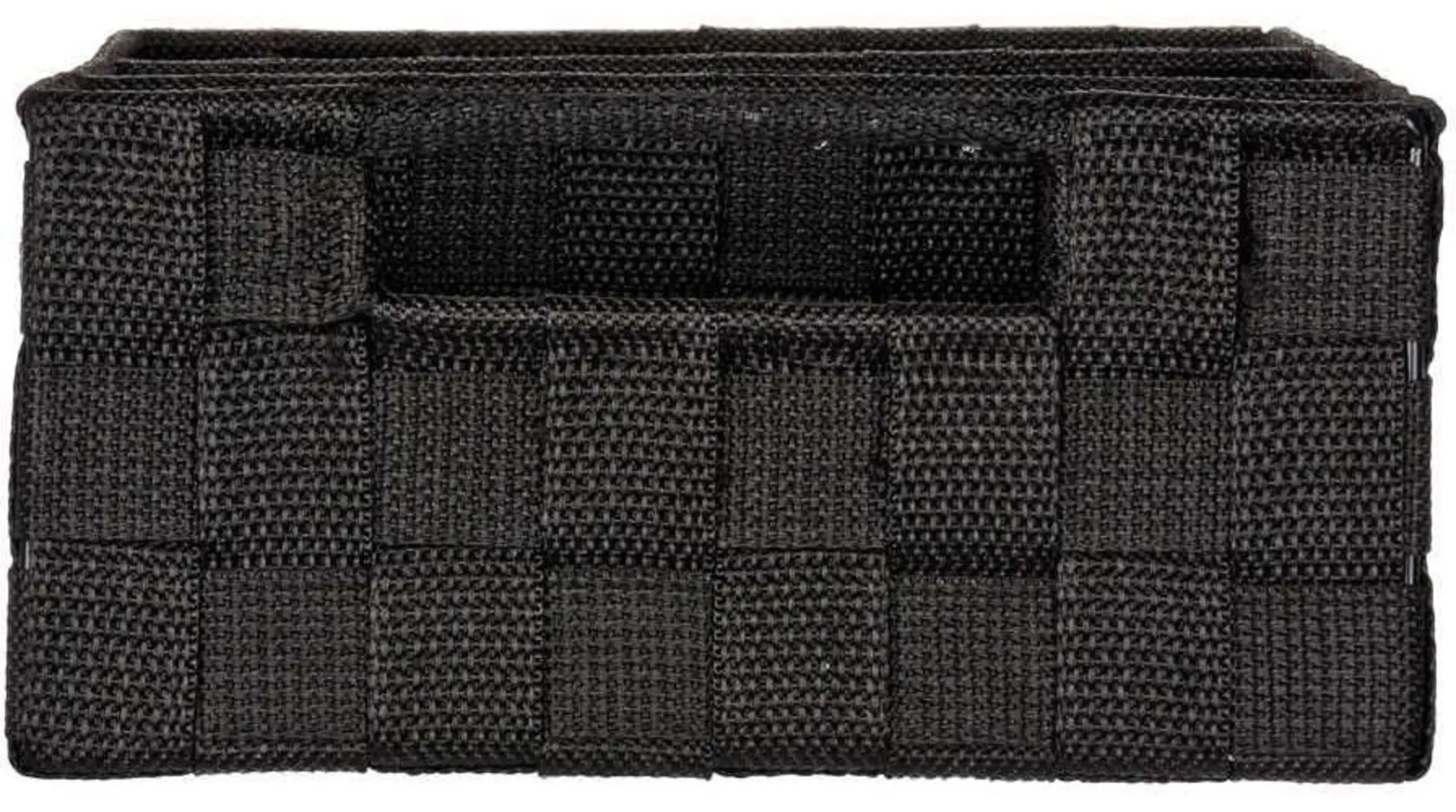 Panier de rangement Wenko Adria avec poignée et 3 compartiments, noir Panier de rangement Wenko Adria avec poignée et 3 compartiments, noir