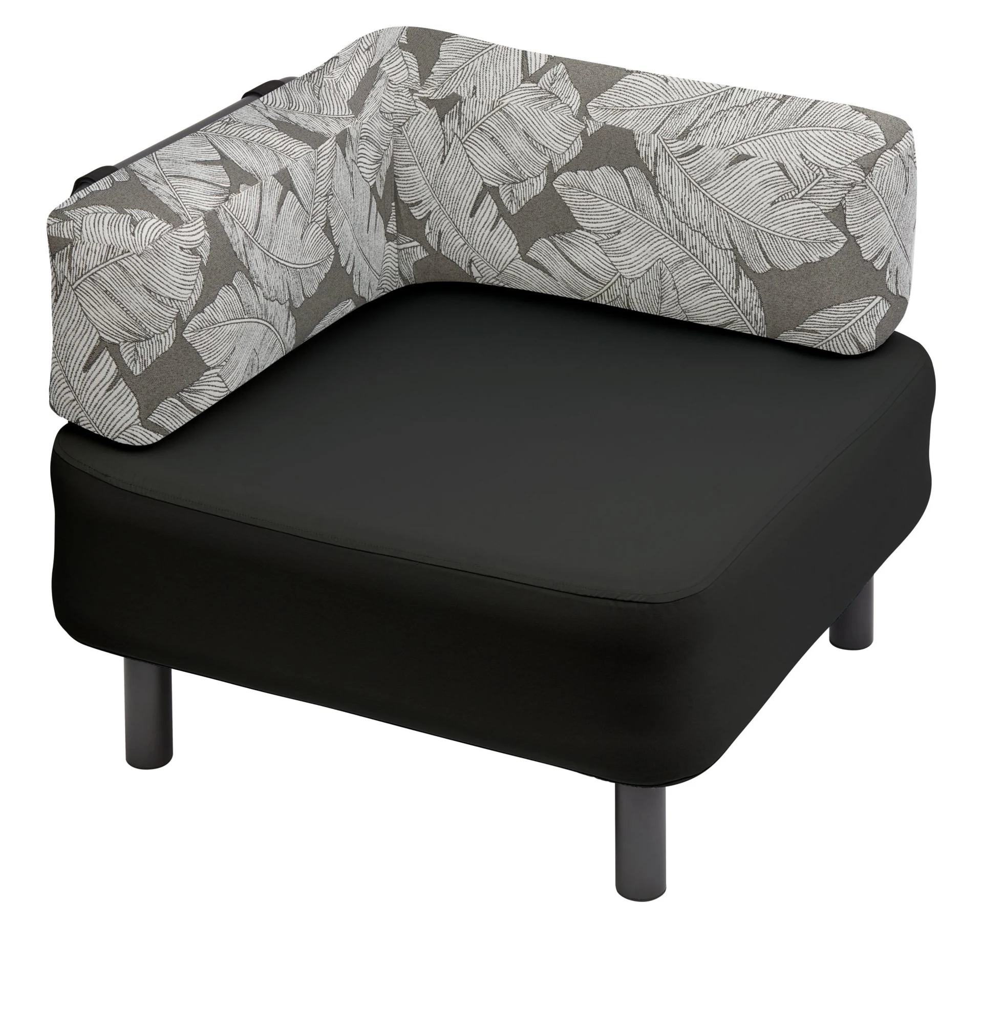 One Bar Element 1 L-Rückenlehnenbezug Palm Charcoal