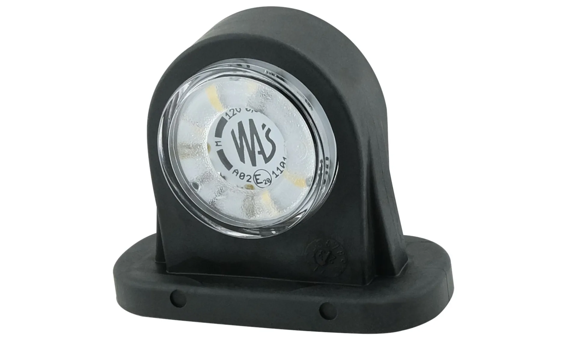 WAS - LED-Umrissleuchte 12/24 V rt/ws 97 x 78 mm, L+R, weisses Glas auf beiden Seiten WAS - LED-Umrissleuchte 12/24 V rt/ws 97 x 78 mm, L+R, weisses Glas auf beiden Seiten