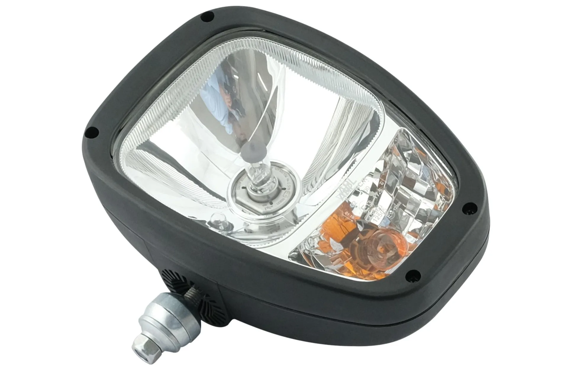 ABL - Halogen Aufbauscheinwerfer links 12 V Fern- und Abblendlicht (inkl. Blinker) Bef. Unten