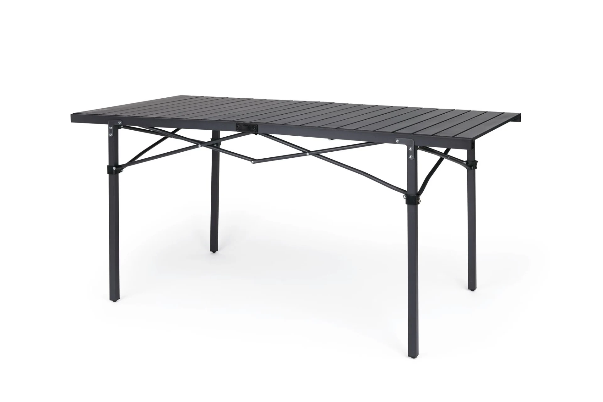 Berger Table à roulettes en aluminium RAVELLO 140 x 70 cm noir
