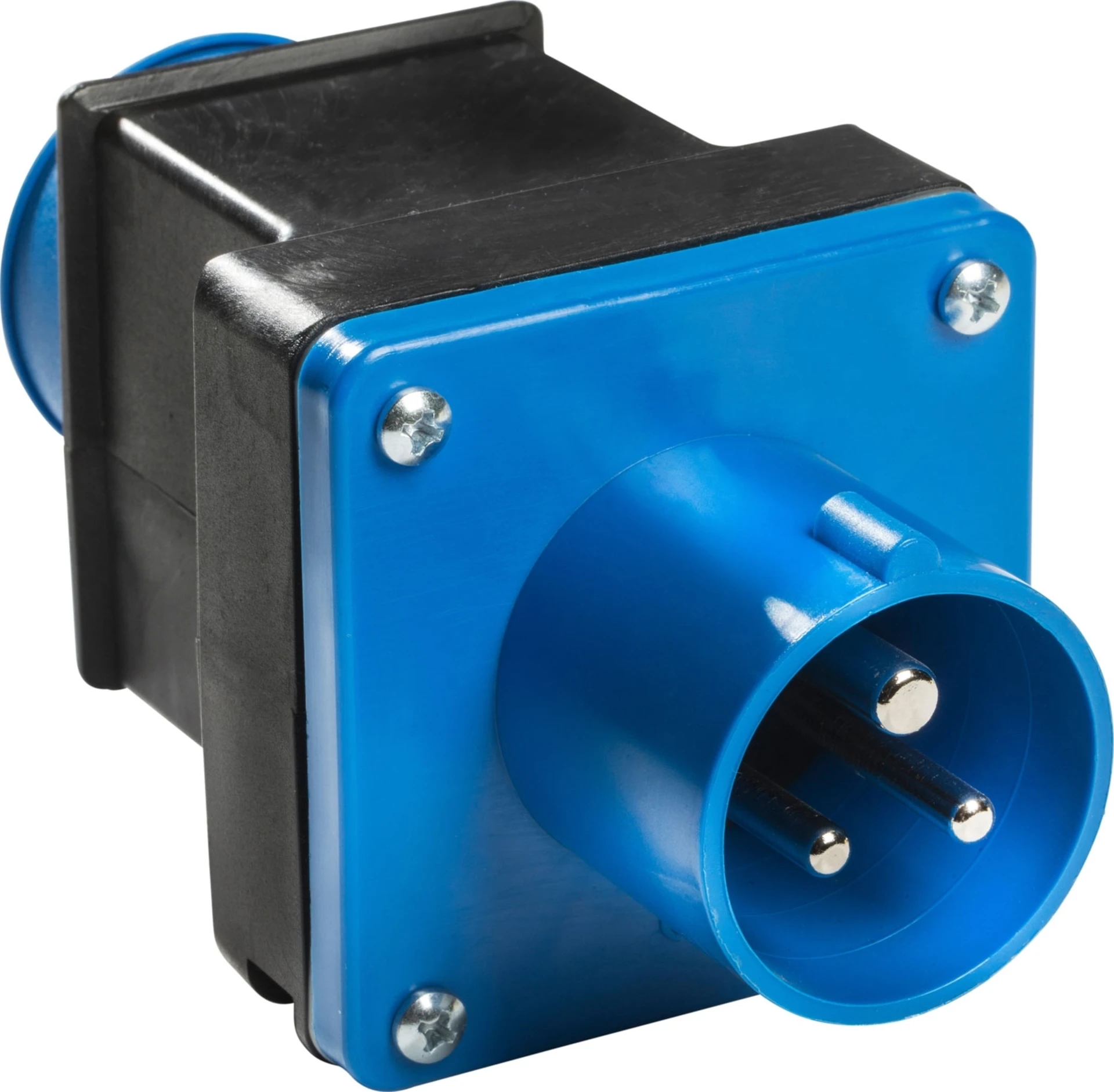 Adapterstück CEE-Stecker auf Schutzkontakt-Steckdose Adapterstück CEE-Stecker auf Schutzkontakt-Steckdose