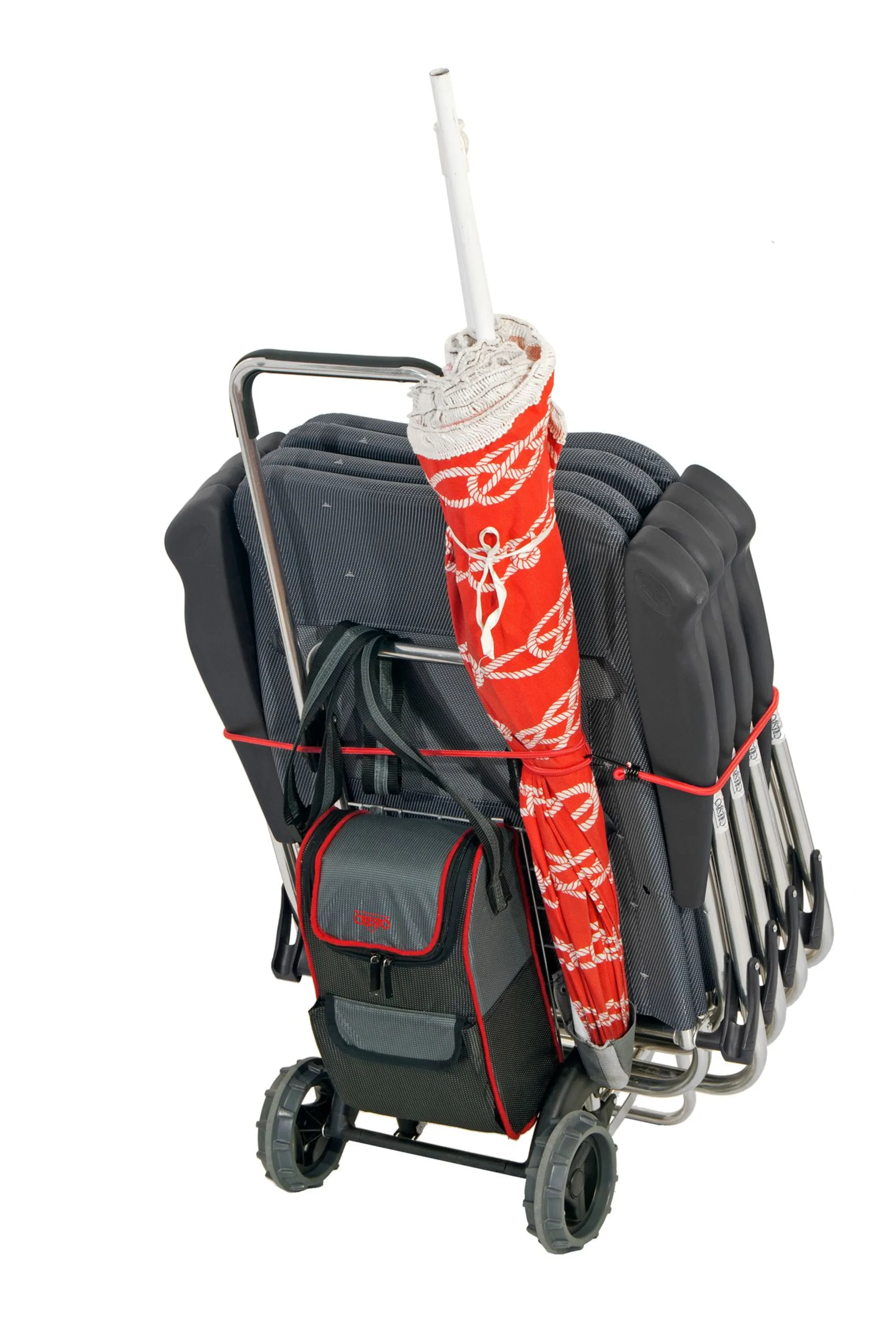 Crespo Chariot de transport extensible avec sac isotherme