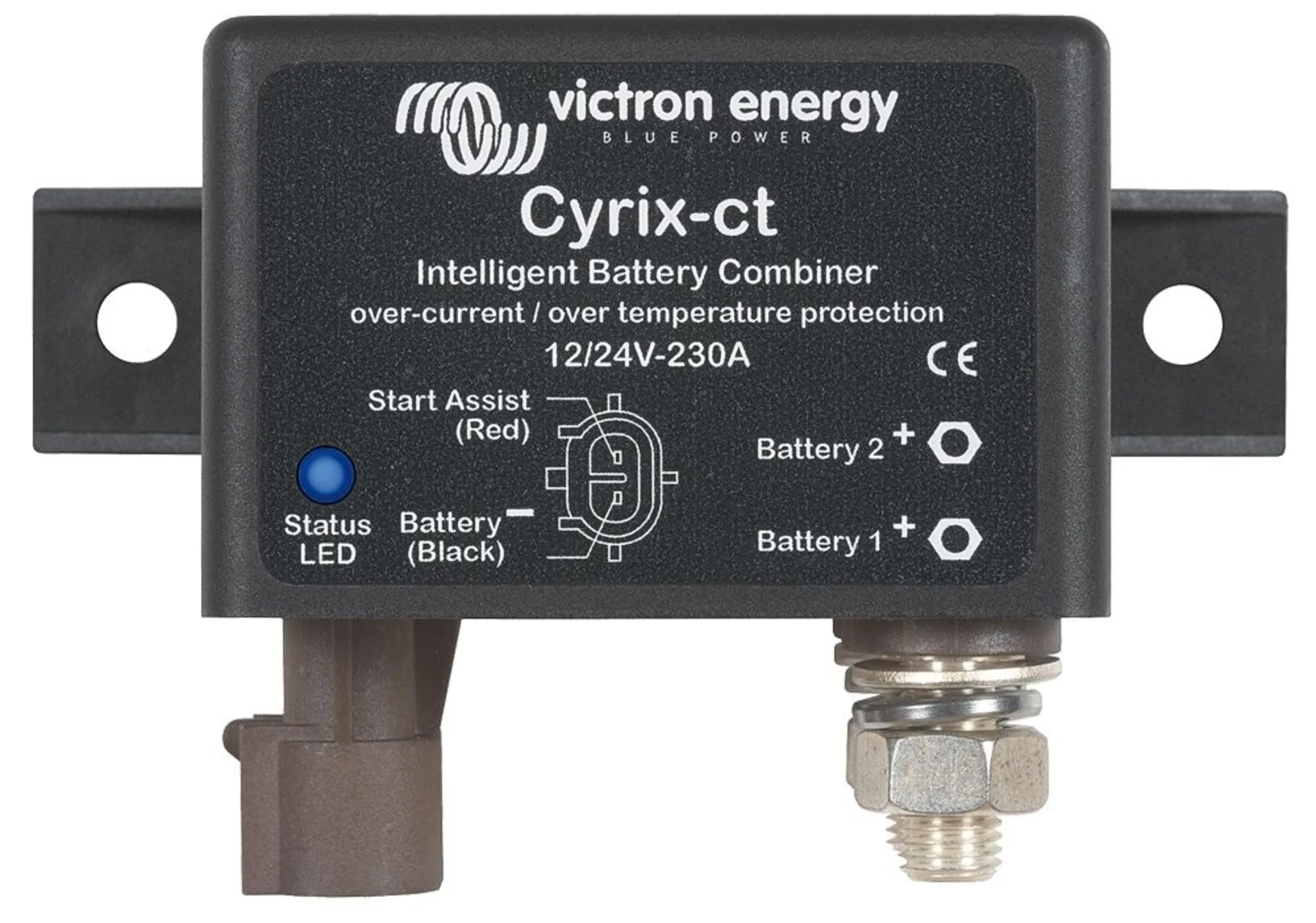 Victron - Batterietrennrelais 12/24 V 230 A Ein: 13.8/27.6 V, Aus: 12.8/25.7 V Victron - Batterietrennrelais 12/24 V 230 A Ein: 13.8/27.6 V, Aus: 12.8/25.7 V