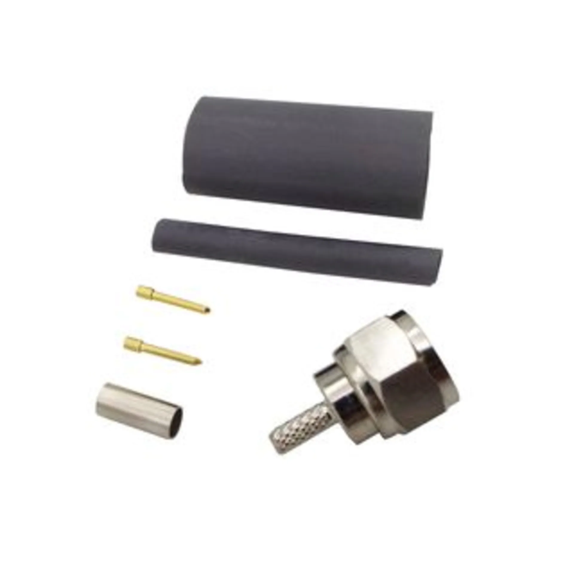 F-Stecker Kit für Teflonkabel, TWIN, SKEW (3.760.0026 + Schrumpfschlauch)