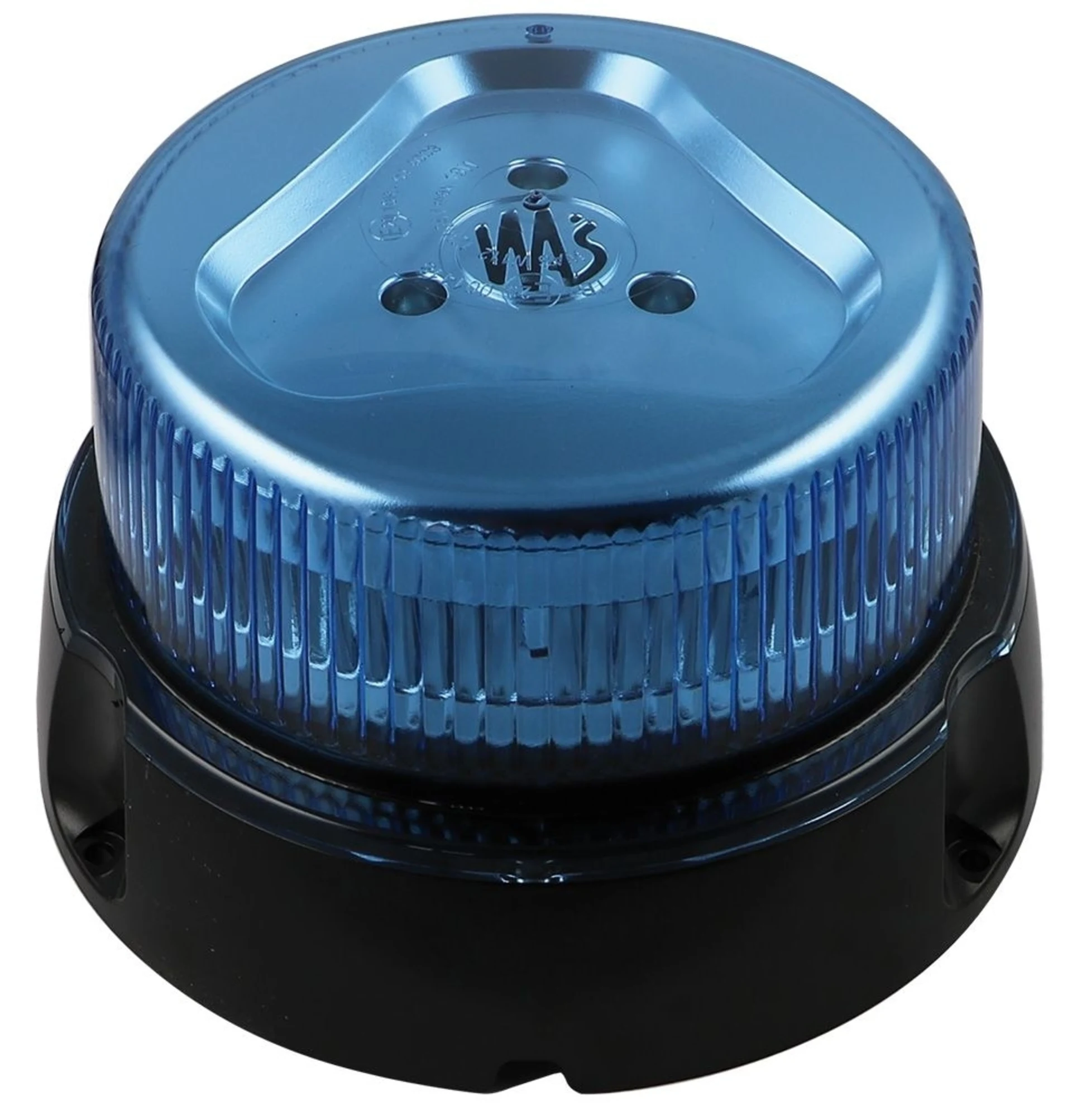 WAS LED-Blitzleuchte 12/24 V blau ø 162 × 99 mm, IP68, Festmontage