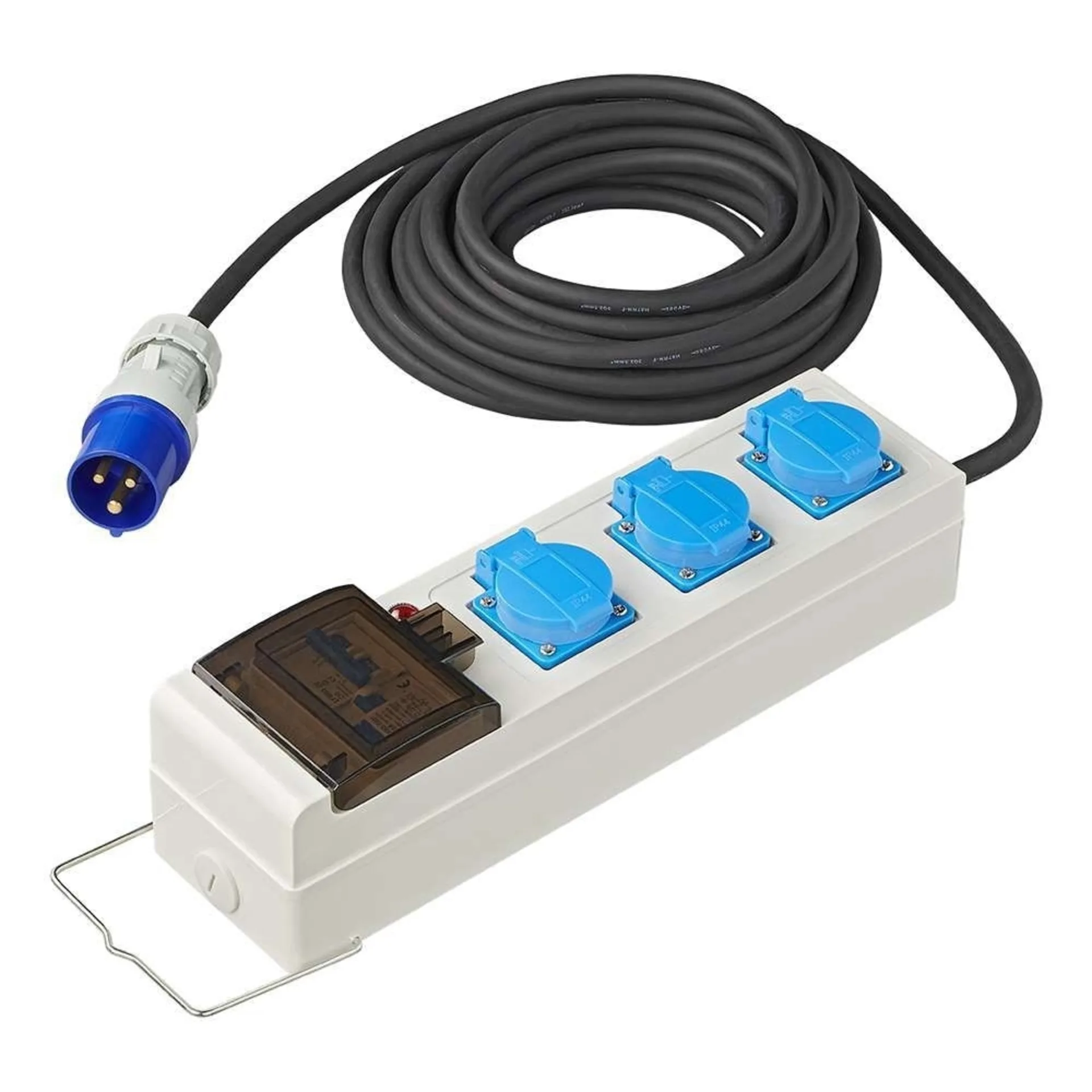 PAT Zelt und Faltwagen Steckdose 20 Meter 3 x 2,5mm²