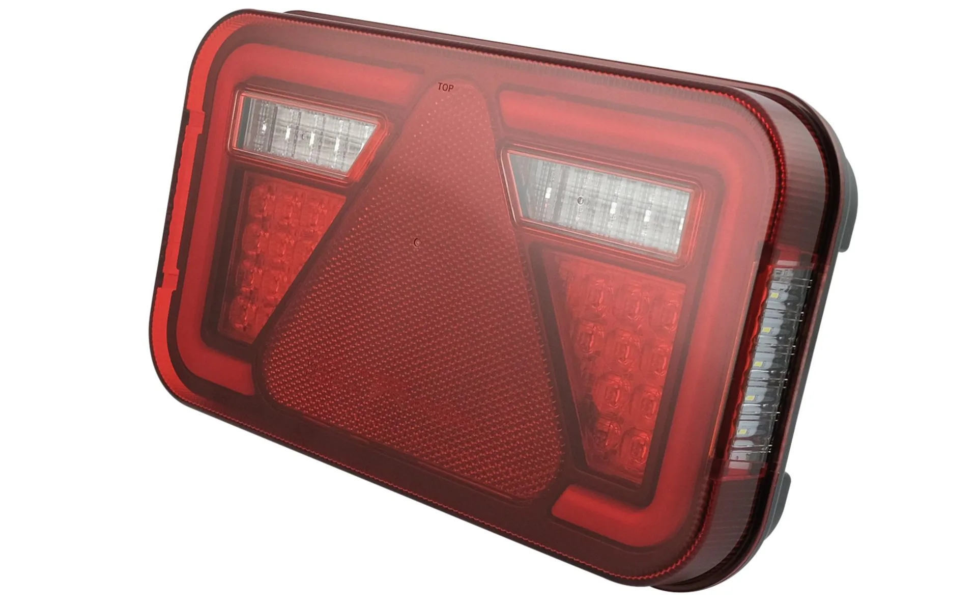 Aspöck - LED-Schlussl. MultiLED IV 12/24 V links 241 x 141 x 51 mm, 8-Pol Bajonett, NSL, RFL, KZL