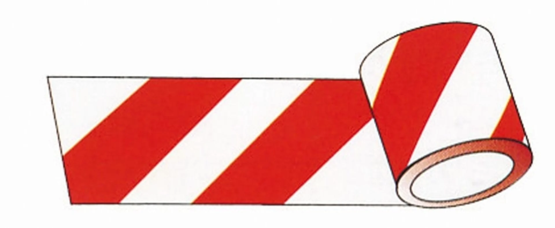 Reflektierklebeband, rot / weiss 20 m x 50 mm