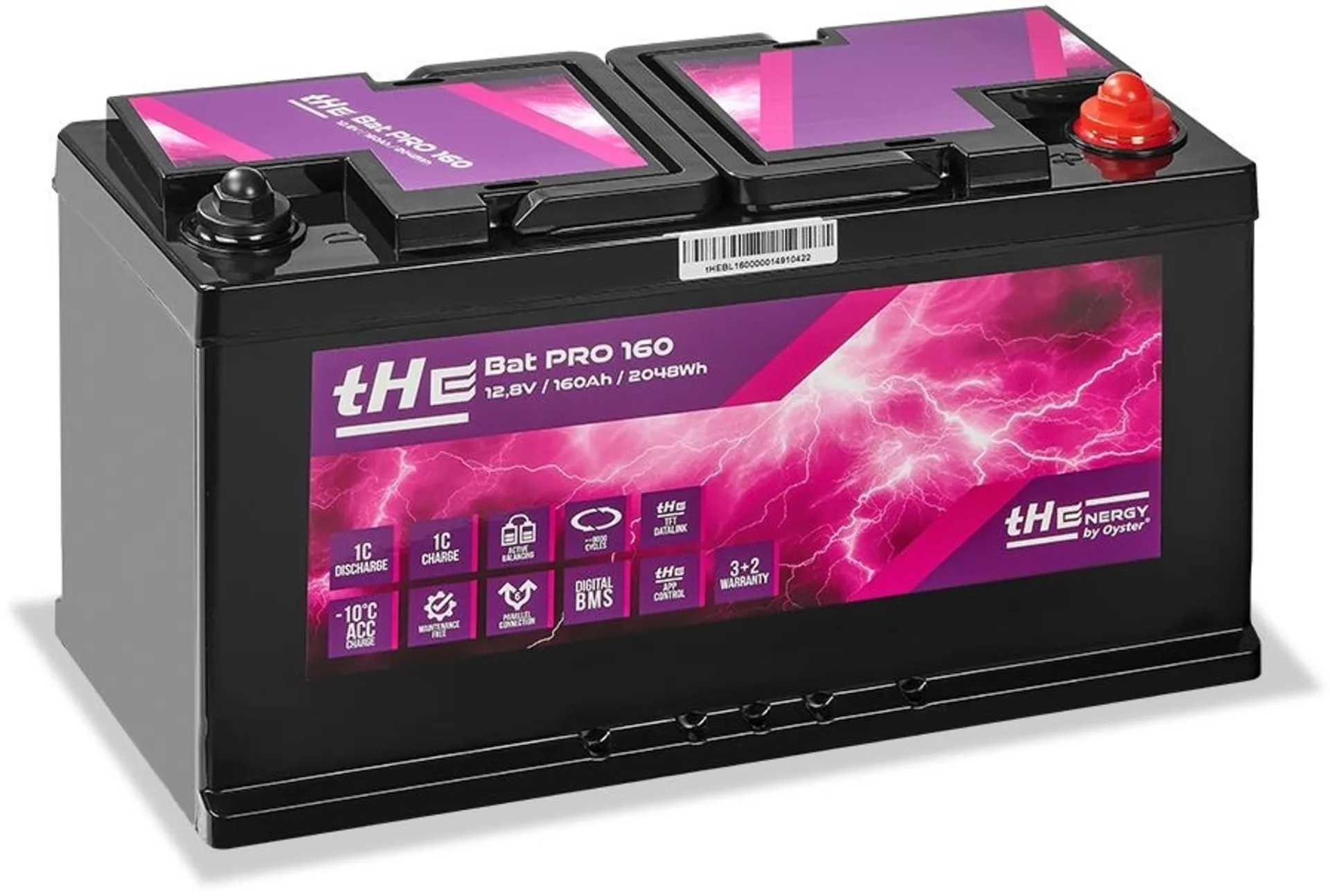 tHE Bat Pro 160 Lithium-Batterie LiFePO4