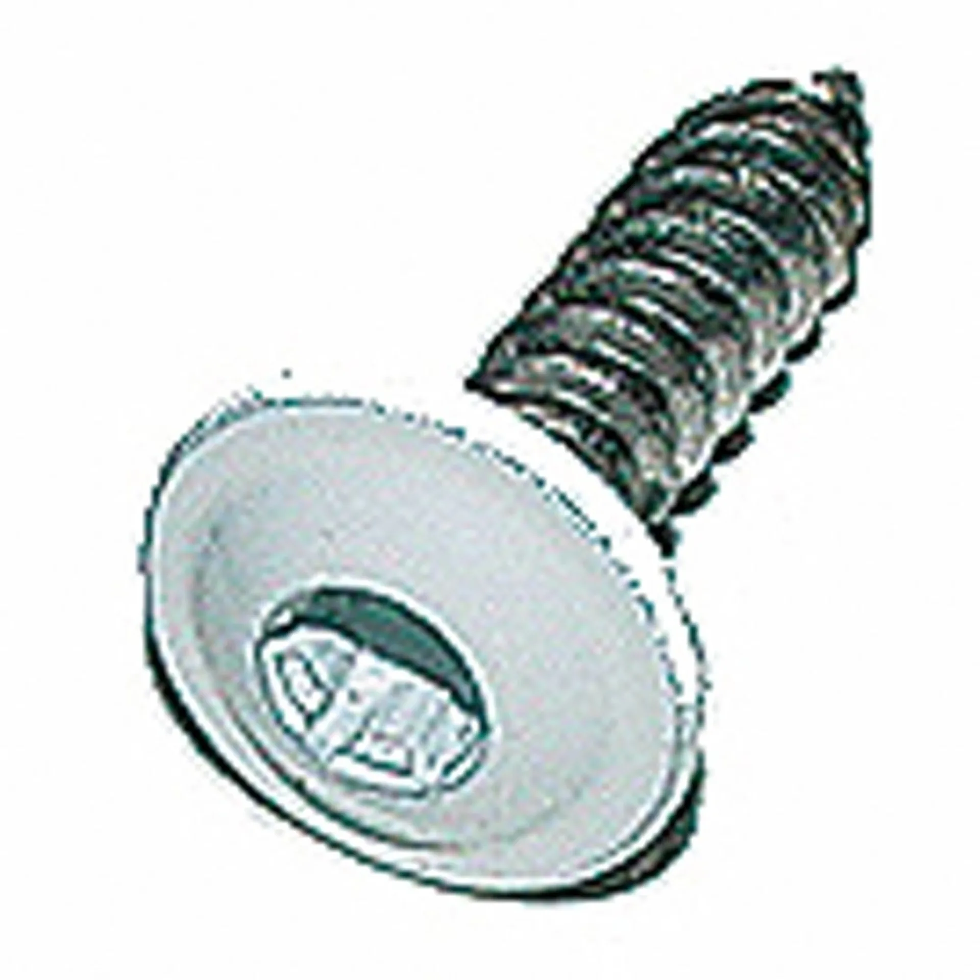 Sortiment Blechschrauben mit Bund Edelstahl