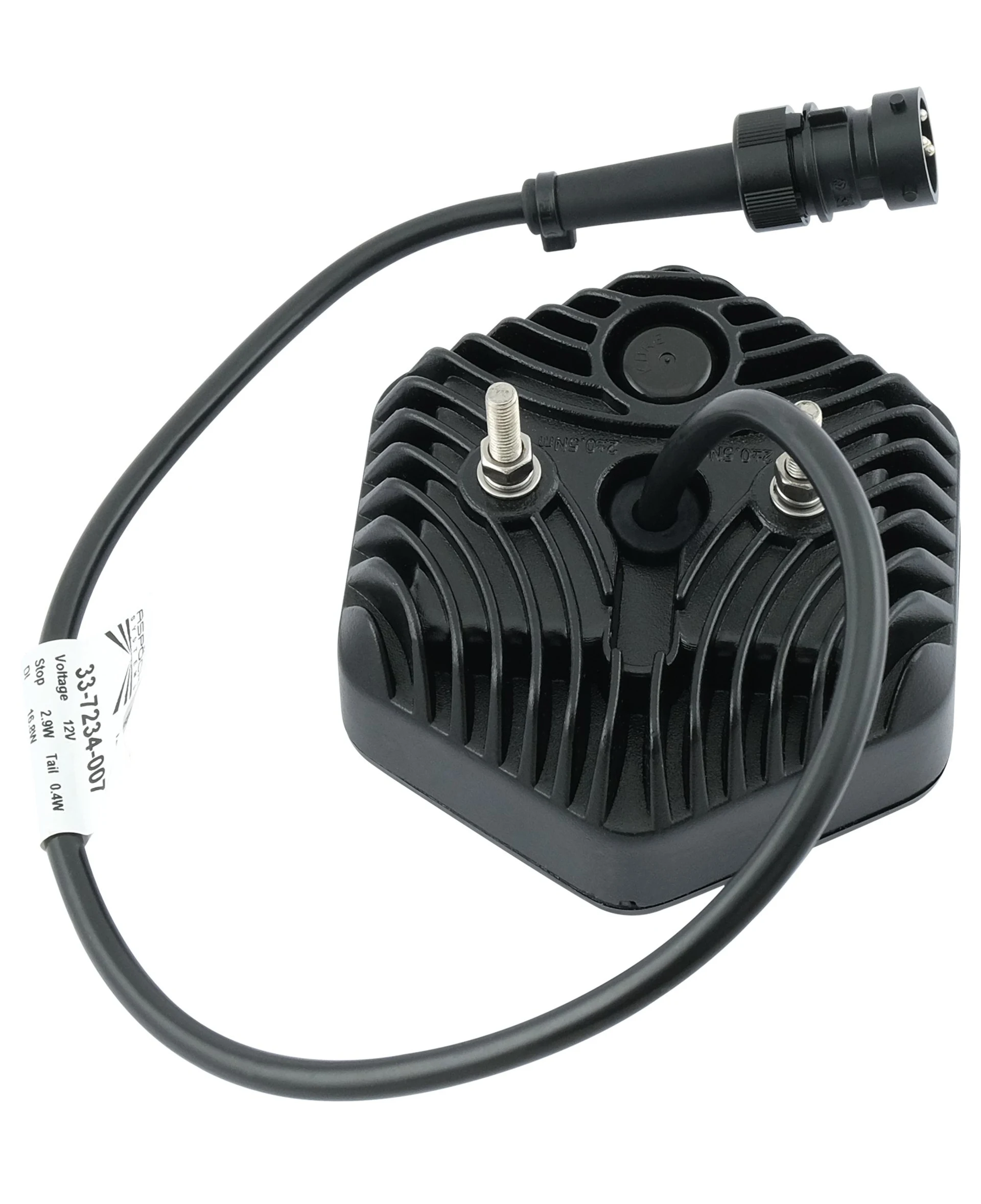Aspöck - LED-Schlussl. MiniLED III 12/24 V L+R 98 x 109 x 42 mm, 5-Pol Bajonett