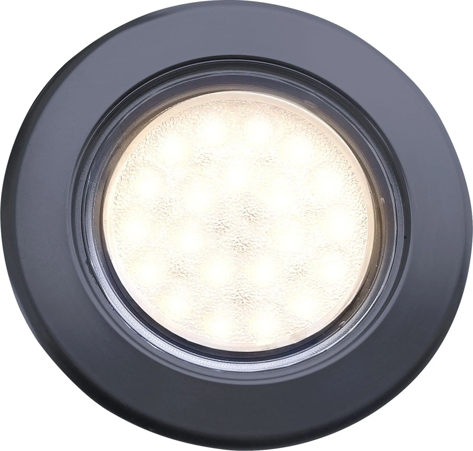Philight Vega 75 COB-LED Touch, verre opale noir