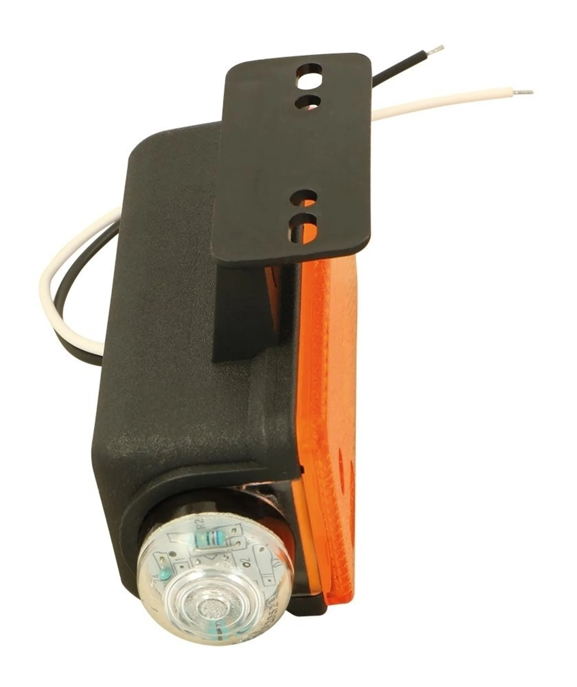 WAS - LED-Seitenmark.-und Positionsleu. weiss 136x99x55mm, IP68, links 12V