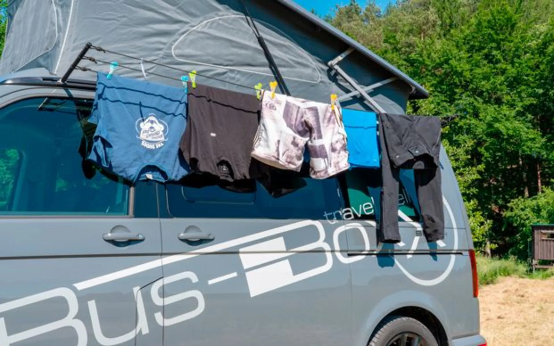 BusBoxx Wäscheleine für Kederschiene VW T5 / T6 DIY Selbstbausatz