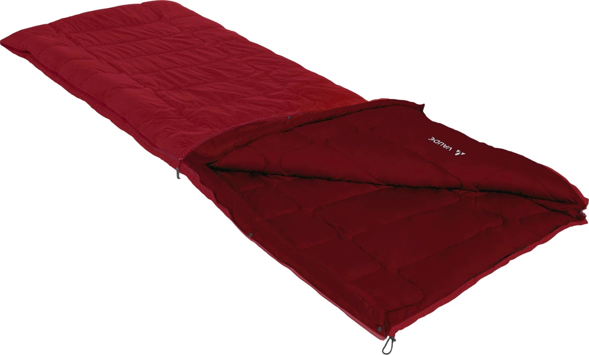 Vaude Navajo 500 S SYN, sac de couchage en fibres synthétiques, 200 x 75 cm, rouge indien foncé