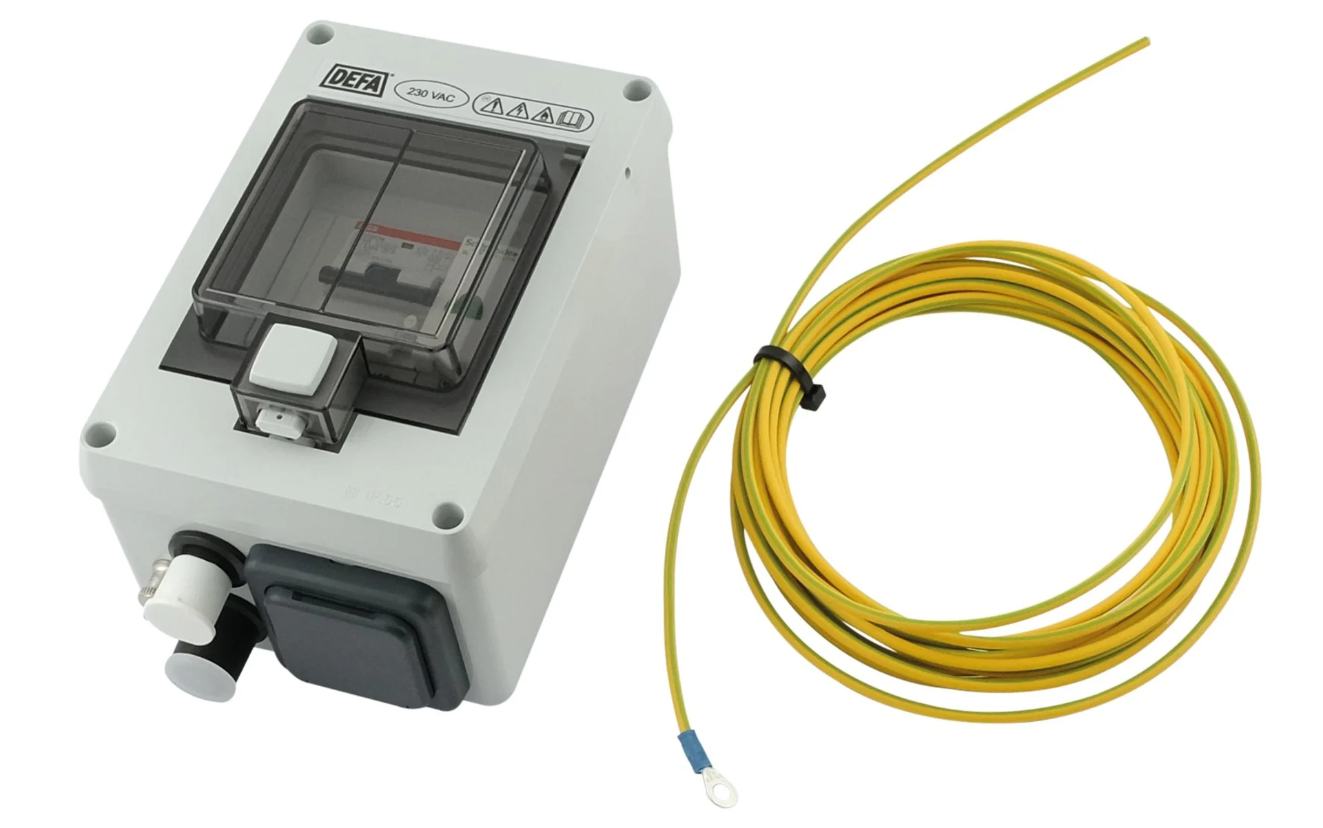 DEFA - Centrale EI avec disjoncteur Sich./FI 16 A DEFA - Centrale EI avec disjoncteur Sich./FI 16 A