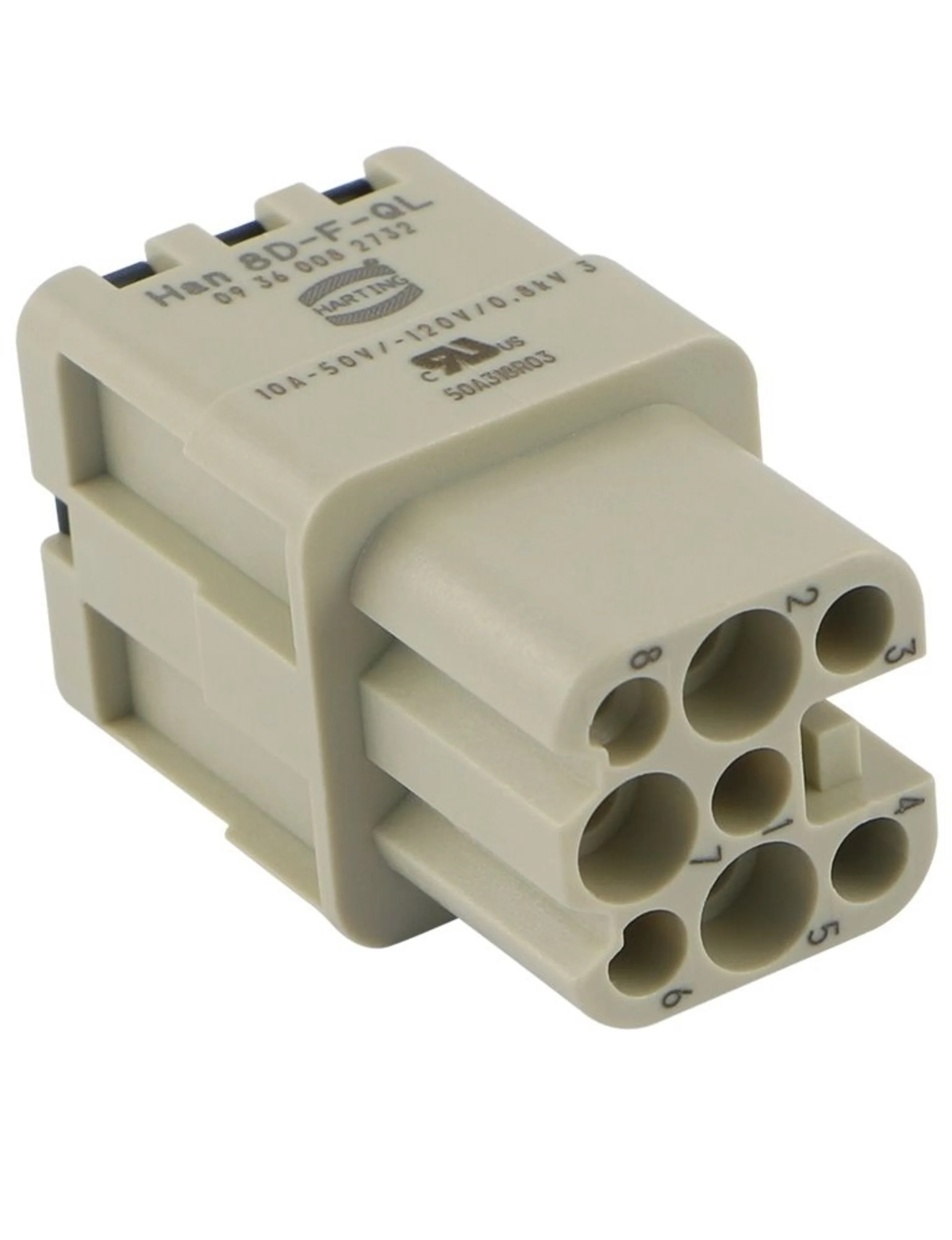 Harting - Contacts femelles Han 8D 8 pôles.