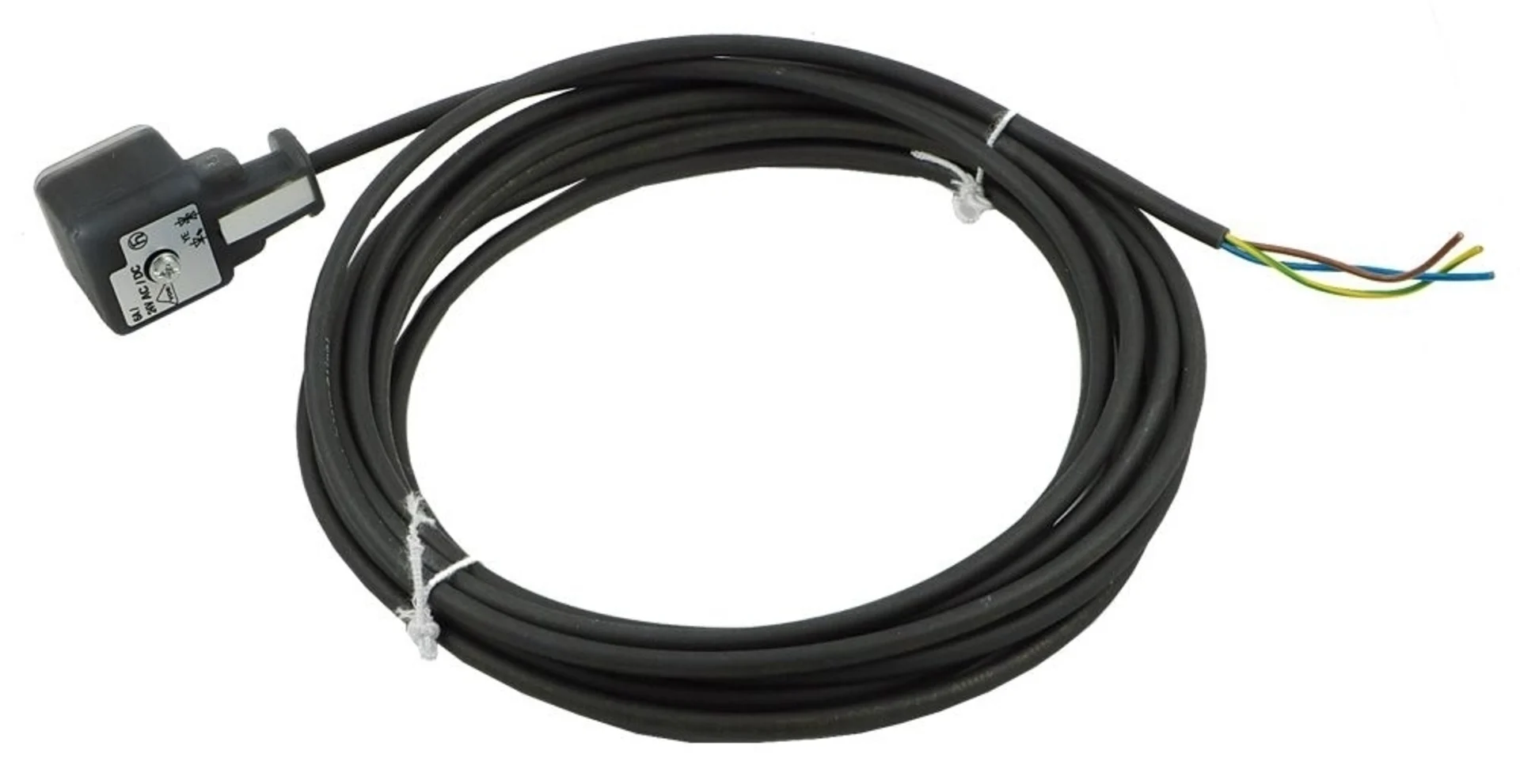 Ventilstecker mit Suppressordiode und 5 m Kabel mit Funktions- und Schutzdiode, 12/24 V Ventilstecker mit Suppressordiode und 5 m Kabel mit Funktions- und Schutzdiode, 12/24 V