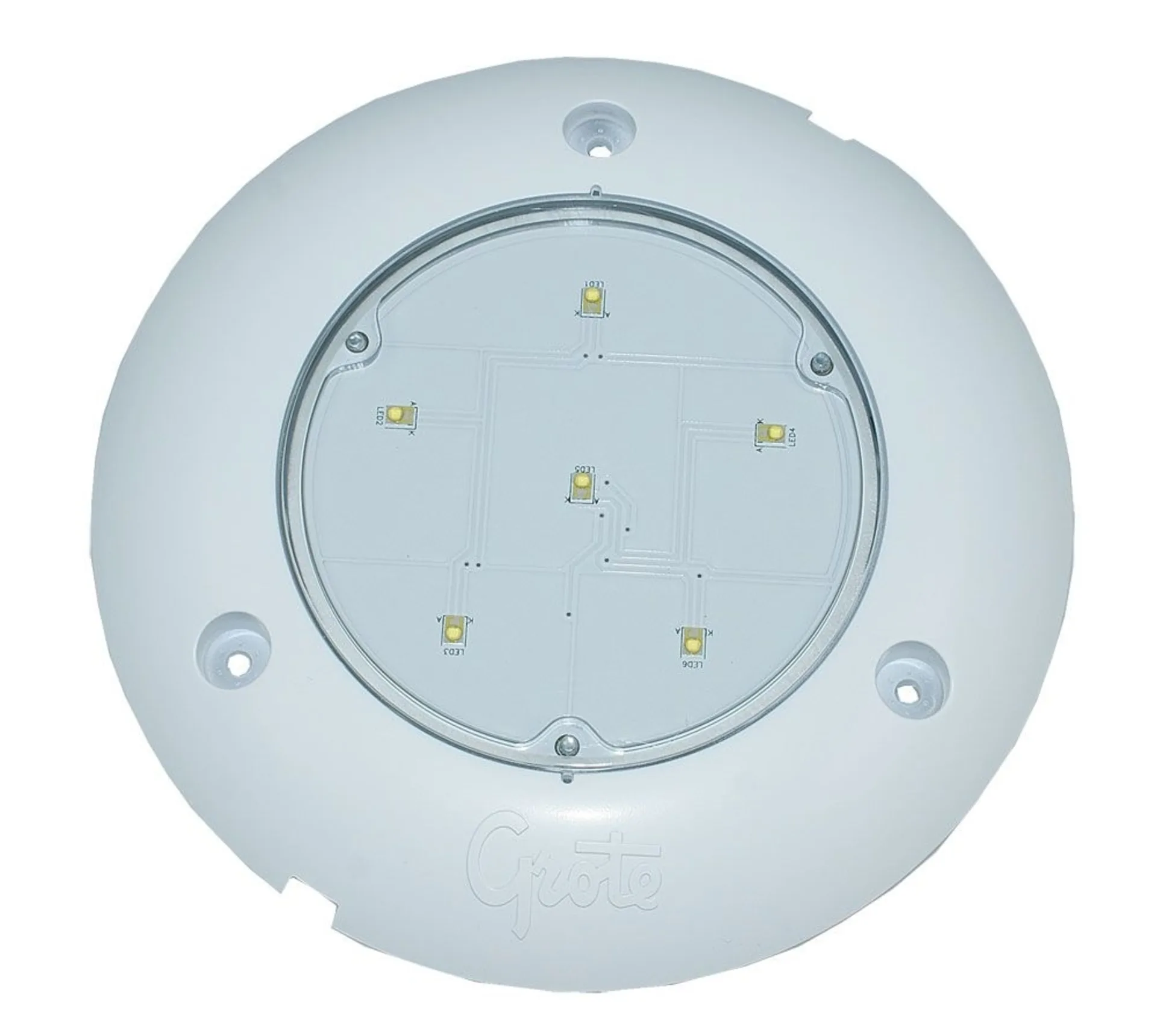 Grote S100 LED-Innenleuchte 12/24V ø165 x 15mm, IP69K, 560 Lumen