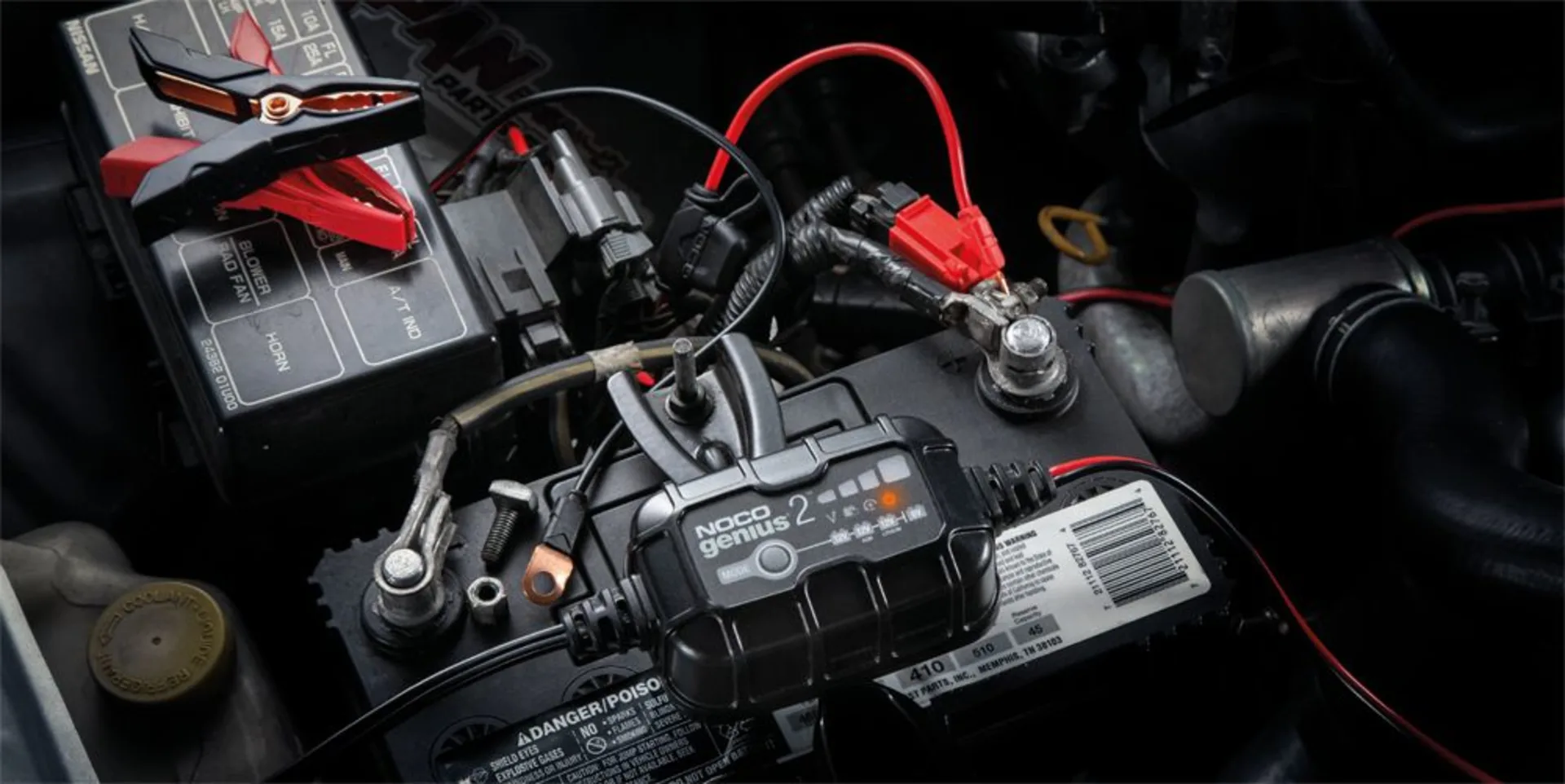 NOCO - Batterieladegerät 6/12 V 2 A 140 x 94 x 43 mm, auch für Lithium-Batterien