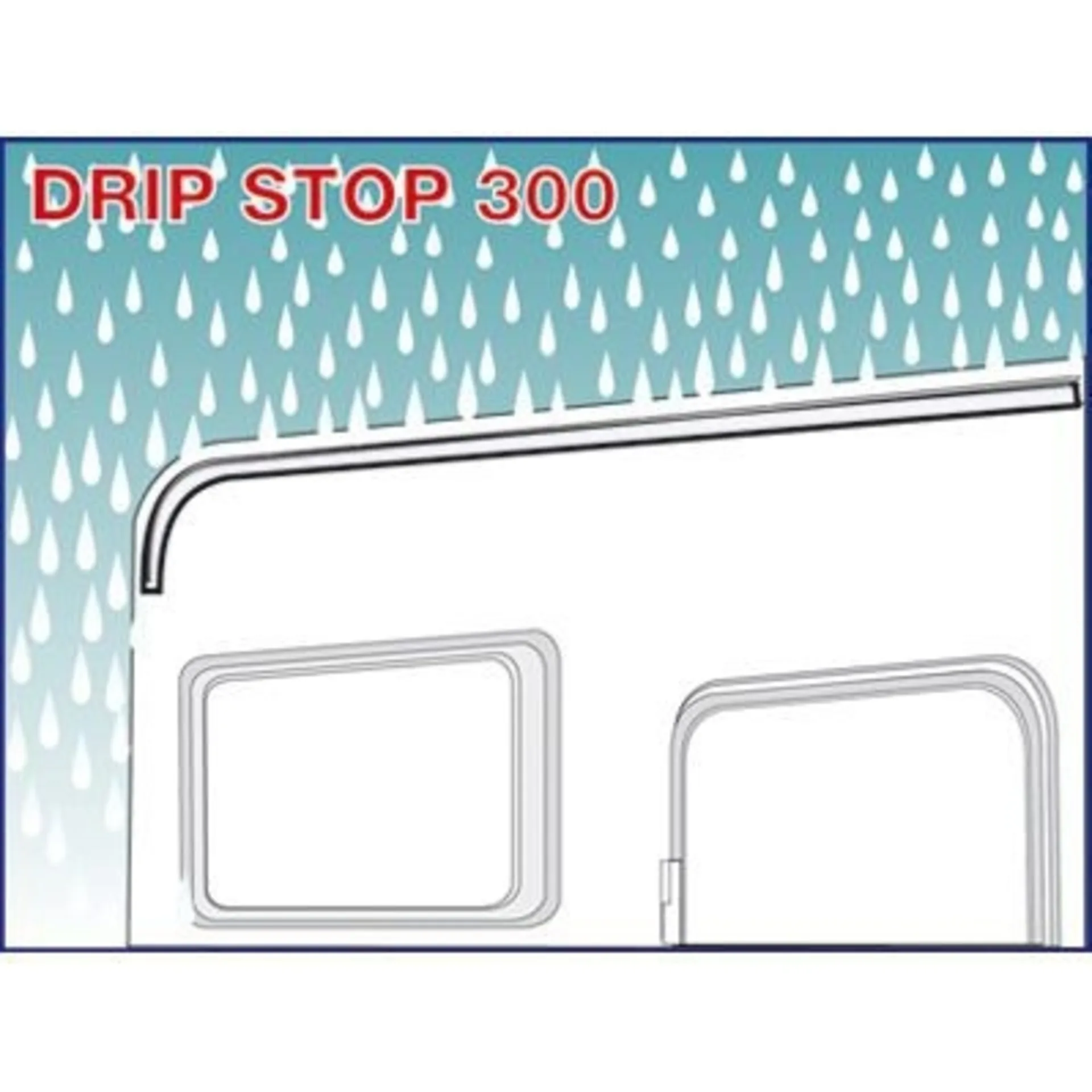 Fiamma Drip Stop Regenrinne 300 cm weiß