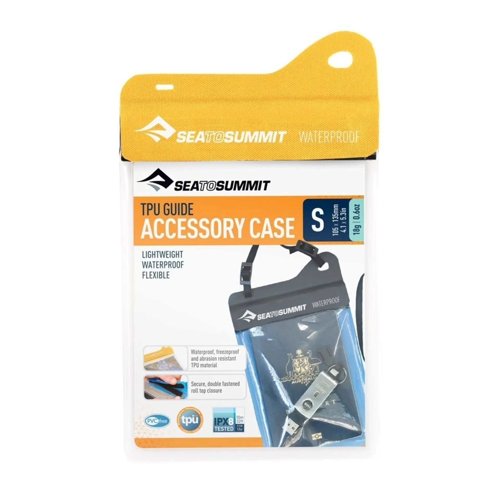 TPU Accessory Case Small Yellow STS Wasserdichter Beutel