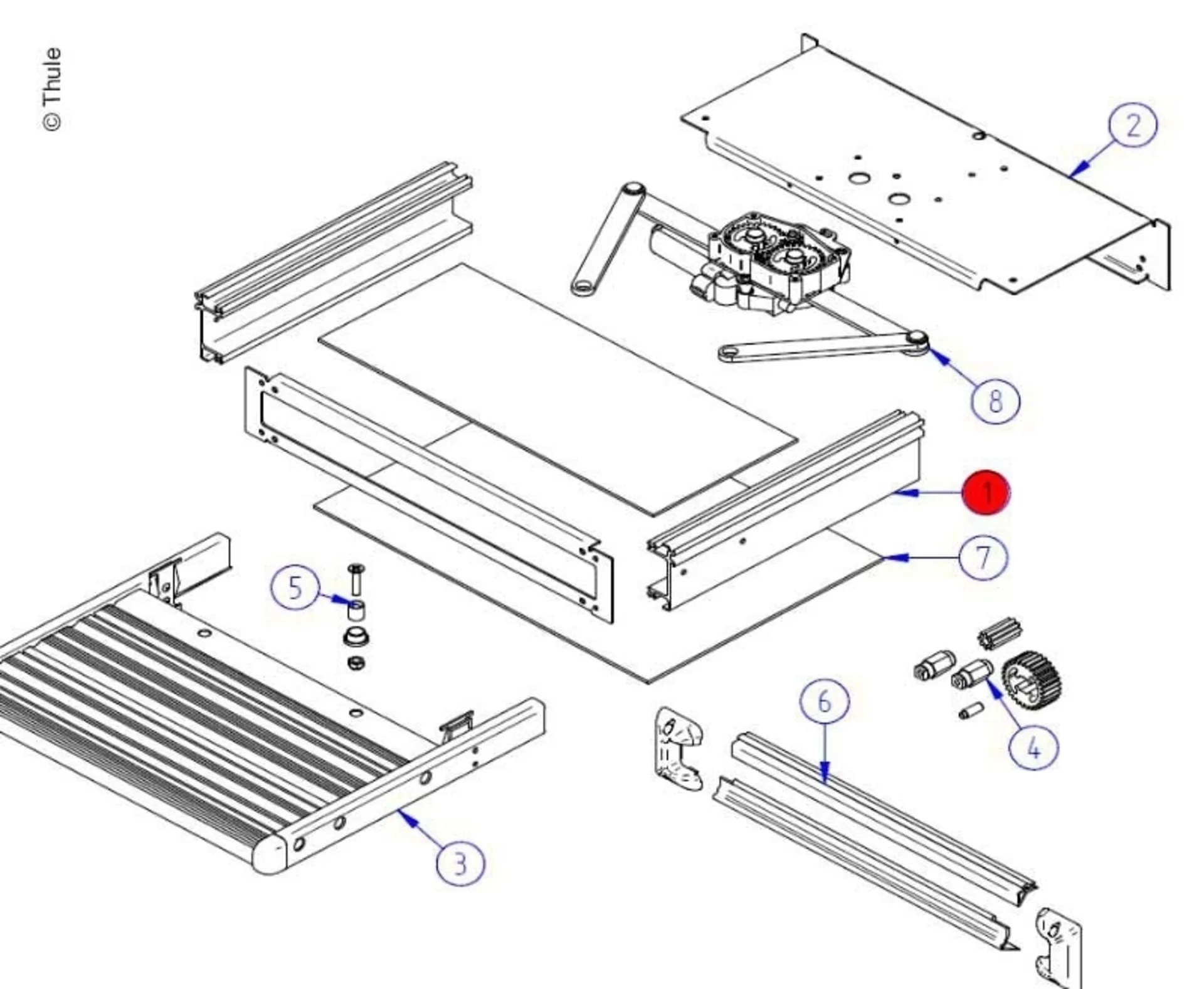 Montagerahmen Slide Out 550x420