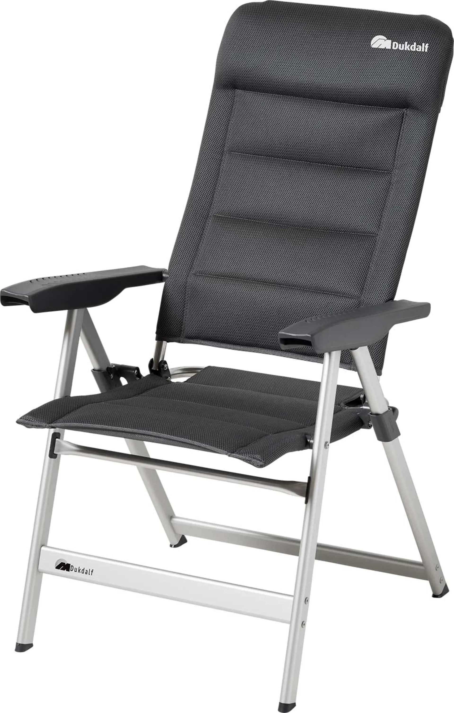 Chaise de camping chauffante Dukdalf Brillante Anthracite